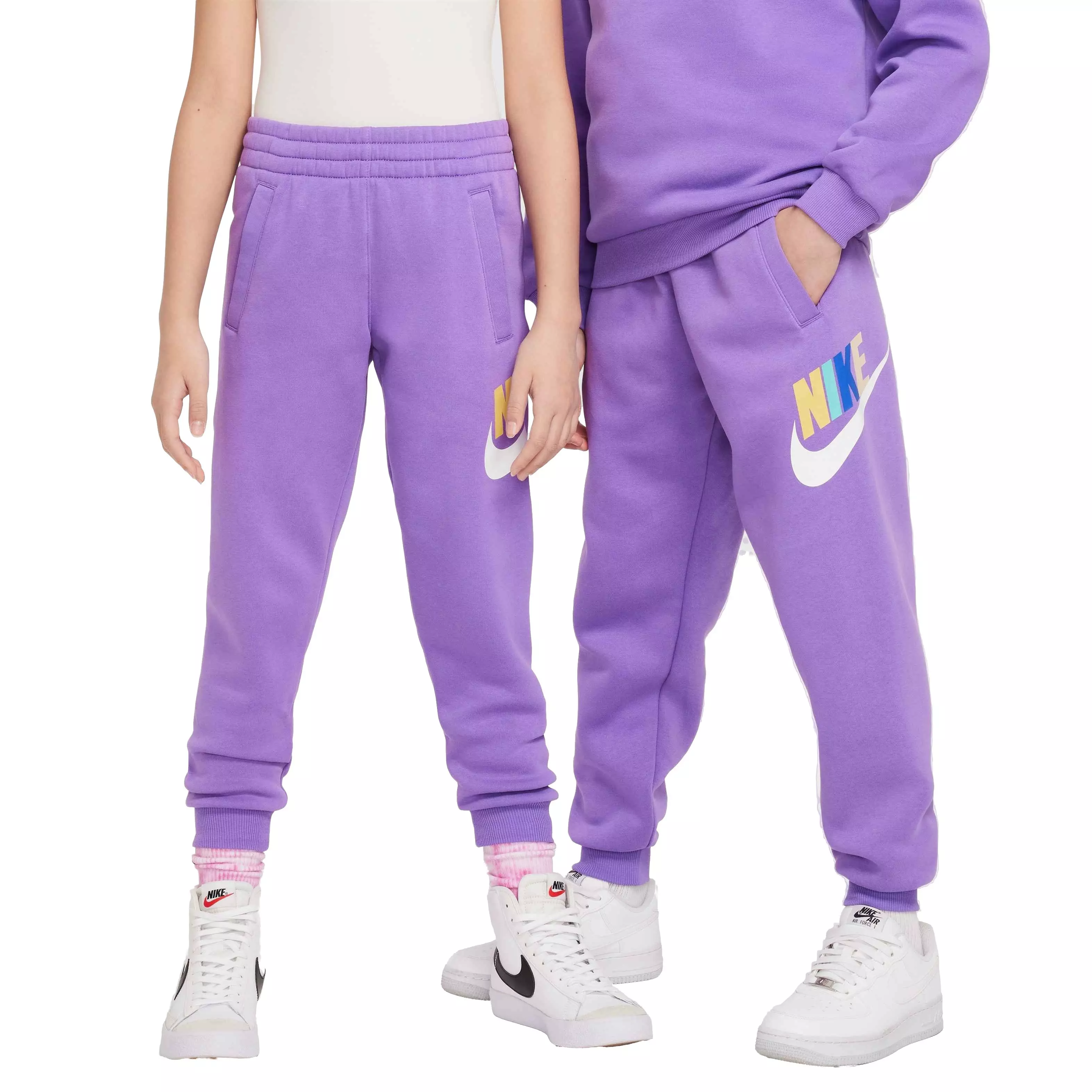 Nike Big Kids' Sportswear Club Fleece Joggers - BLACK RASPBERRY