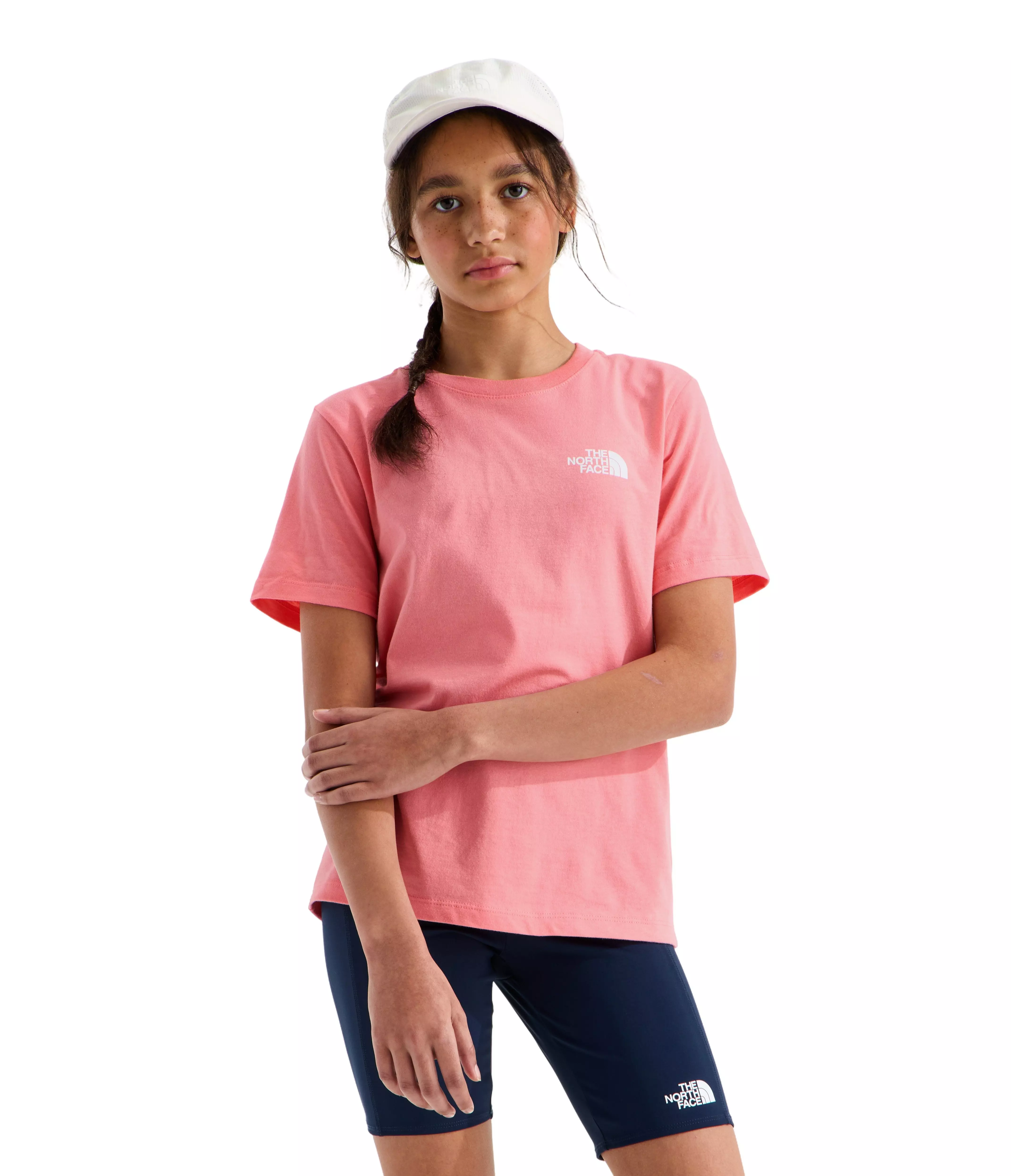 The North Face Big Girls' Evolution Box NSE Short-Sleeve Tee - Coral - CORAL