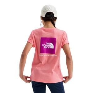 The North Face Big Girls' Evolution Box NSE Short-Sleeve Tee -Coral