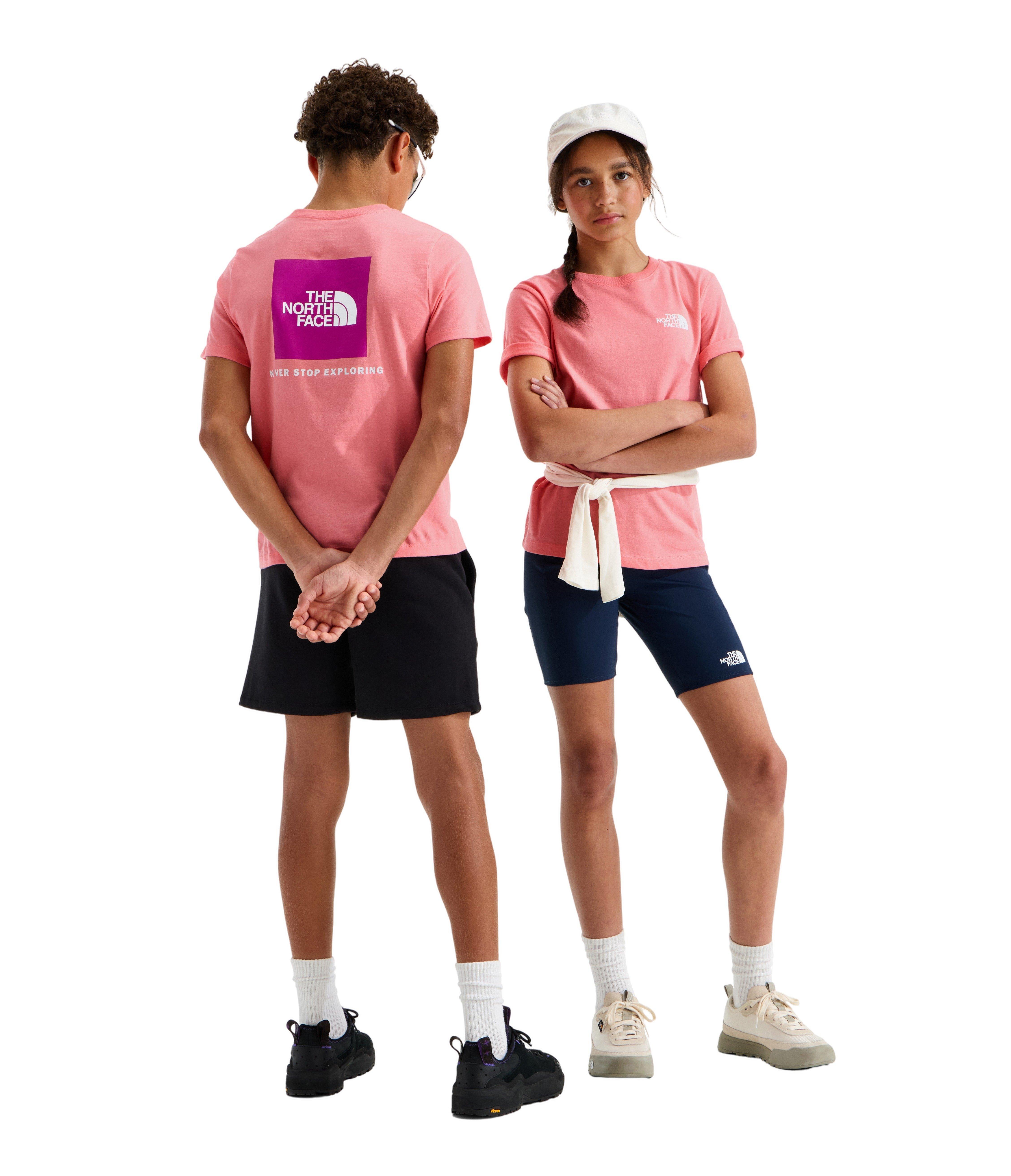 The North Face Big Girls' Evolution Box NSE Short-Sleeve Tee - Coral - CORAL Thumbnail View 3