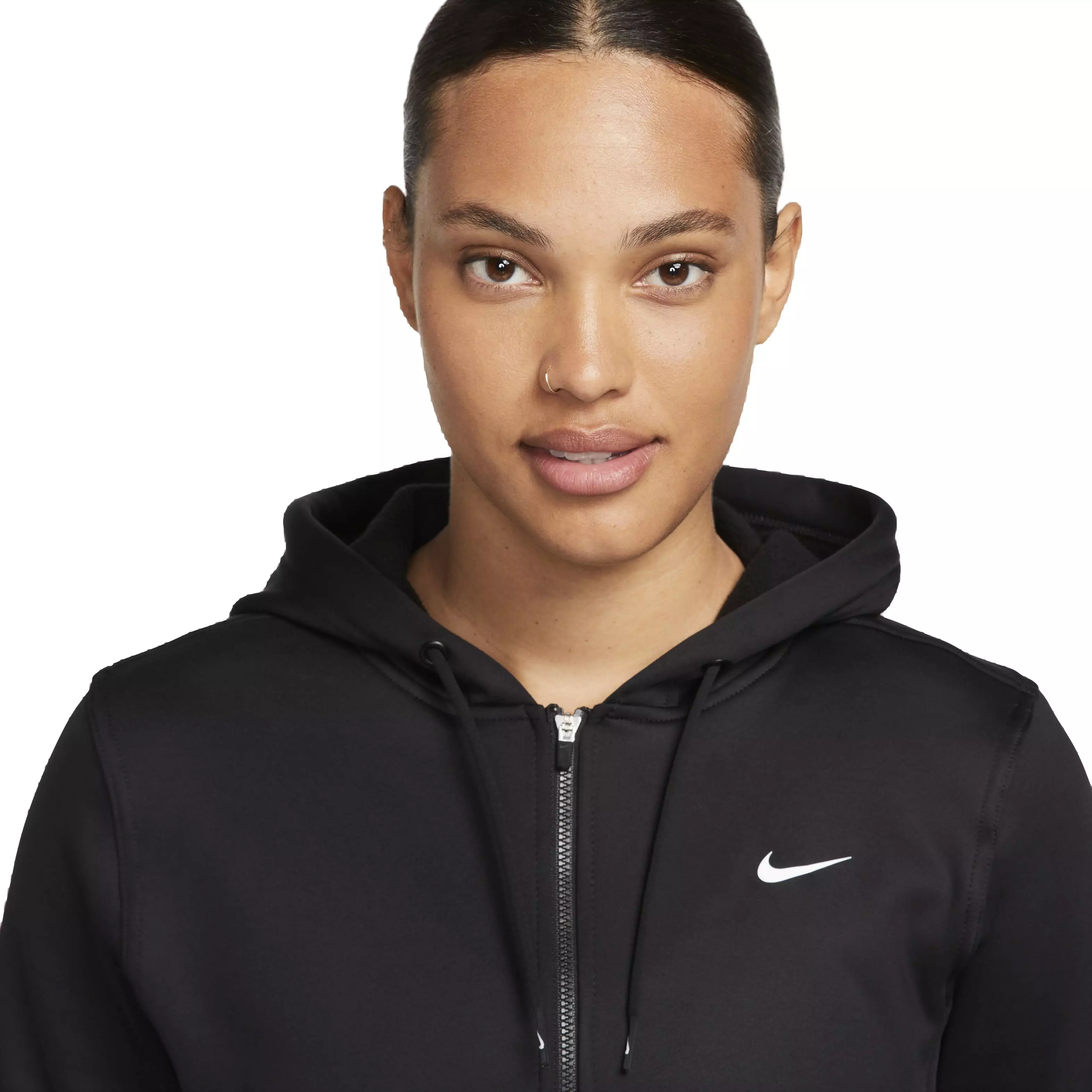 Nike Women's One Therma-FIT LBR Full-Zip Jacket - BLACK