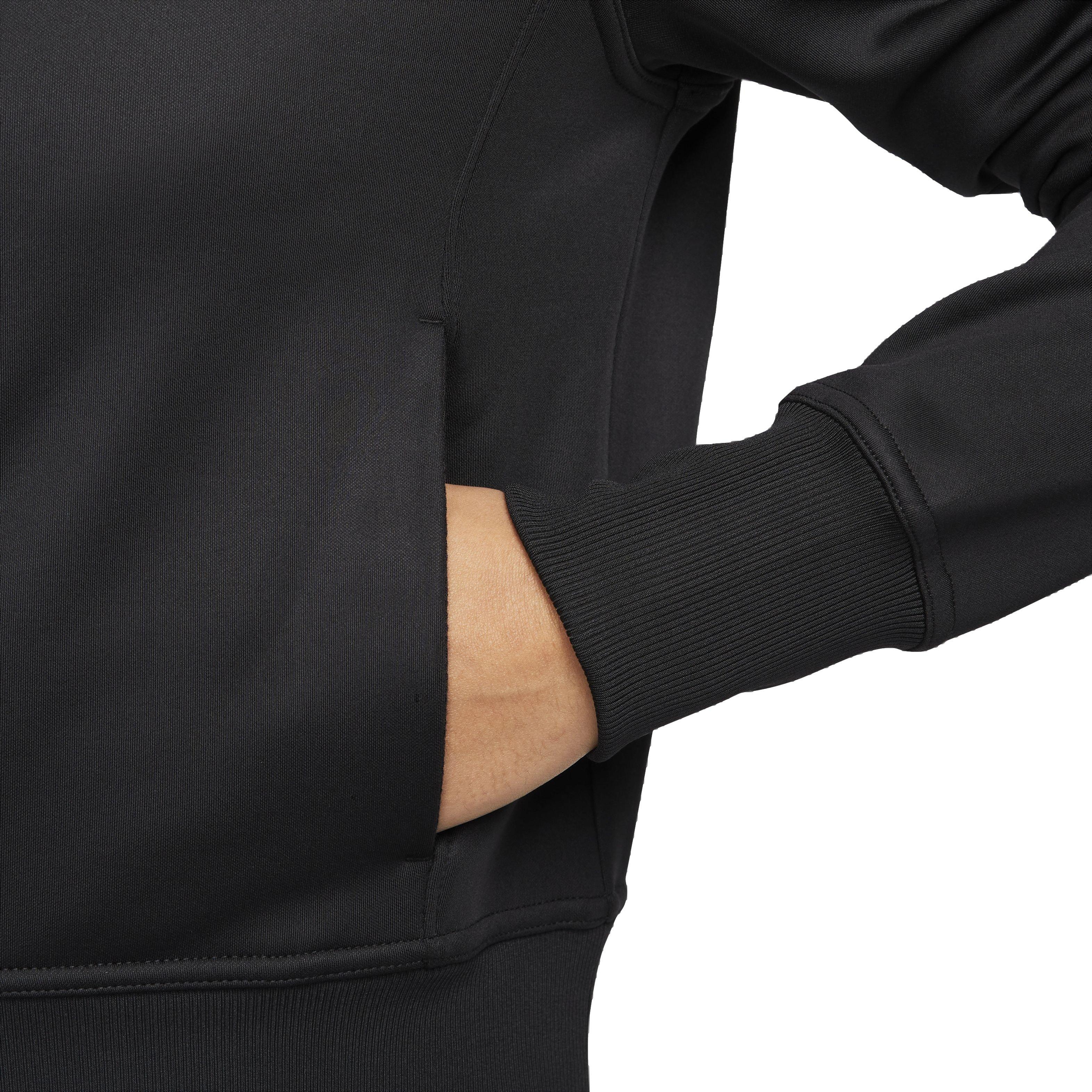 Nike Women's One Therma-FIT LBR Full-Zip Jacket - BLACK Thumbnail View 5