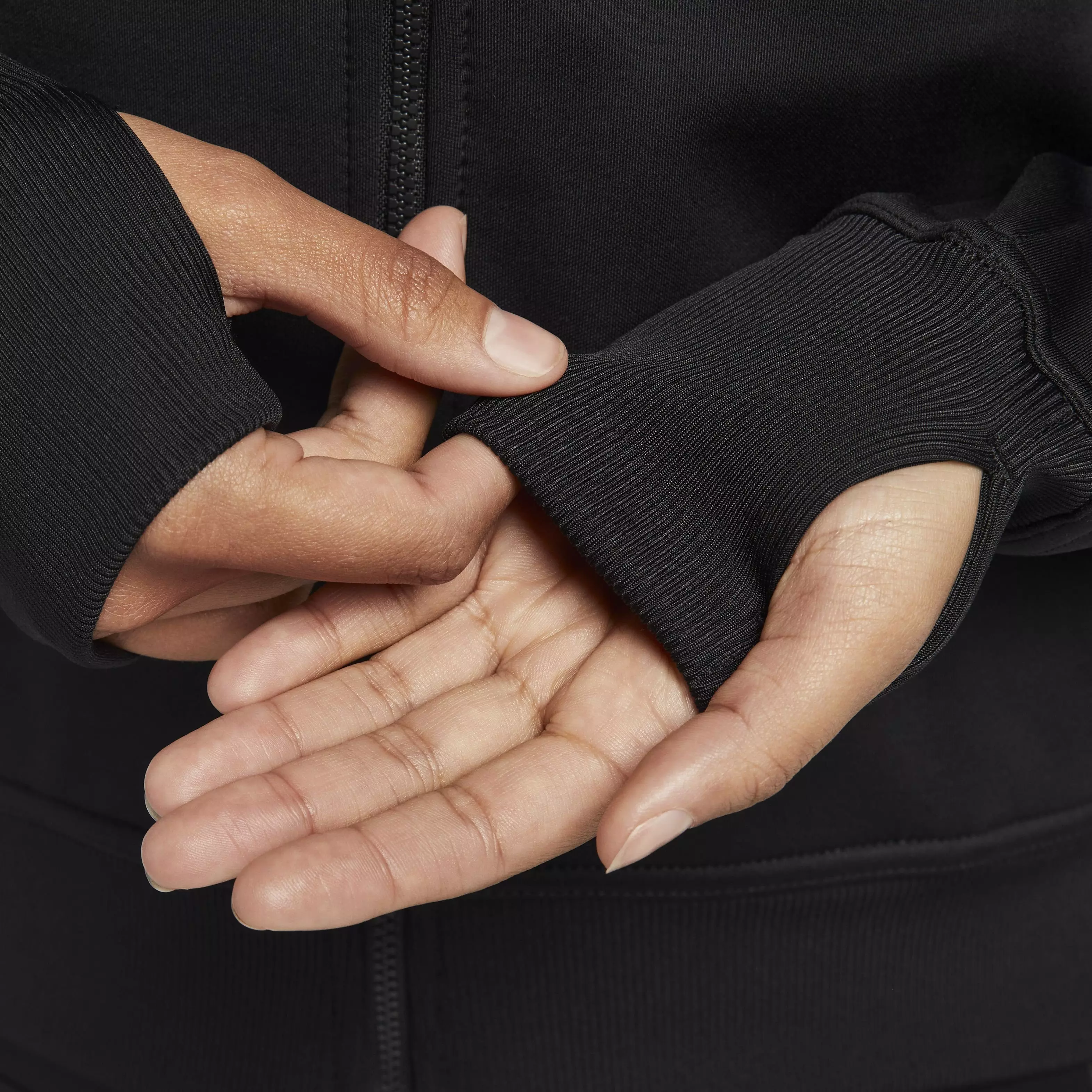 Nike Women's One Therma-FIT LBR Full-Zip Jacket - BLACK