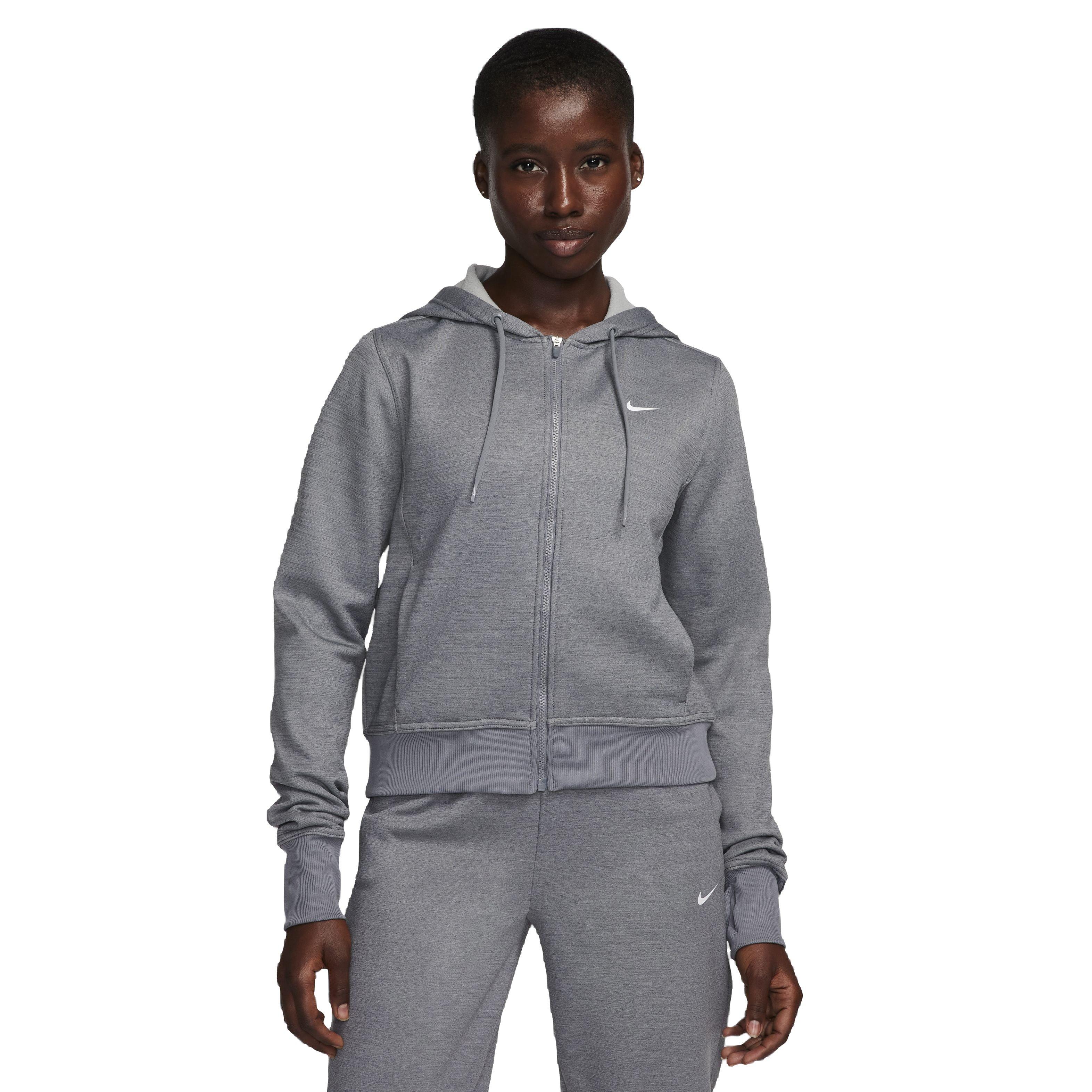 Nike Women's One Therma-FIT LBR Full-Zip Jacket - GREY Thumbnail View 1