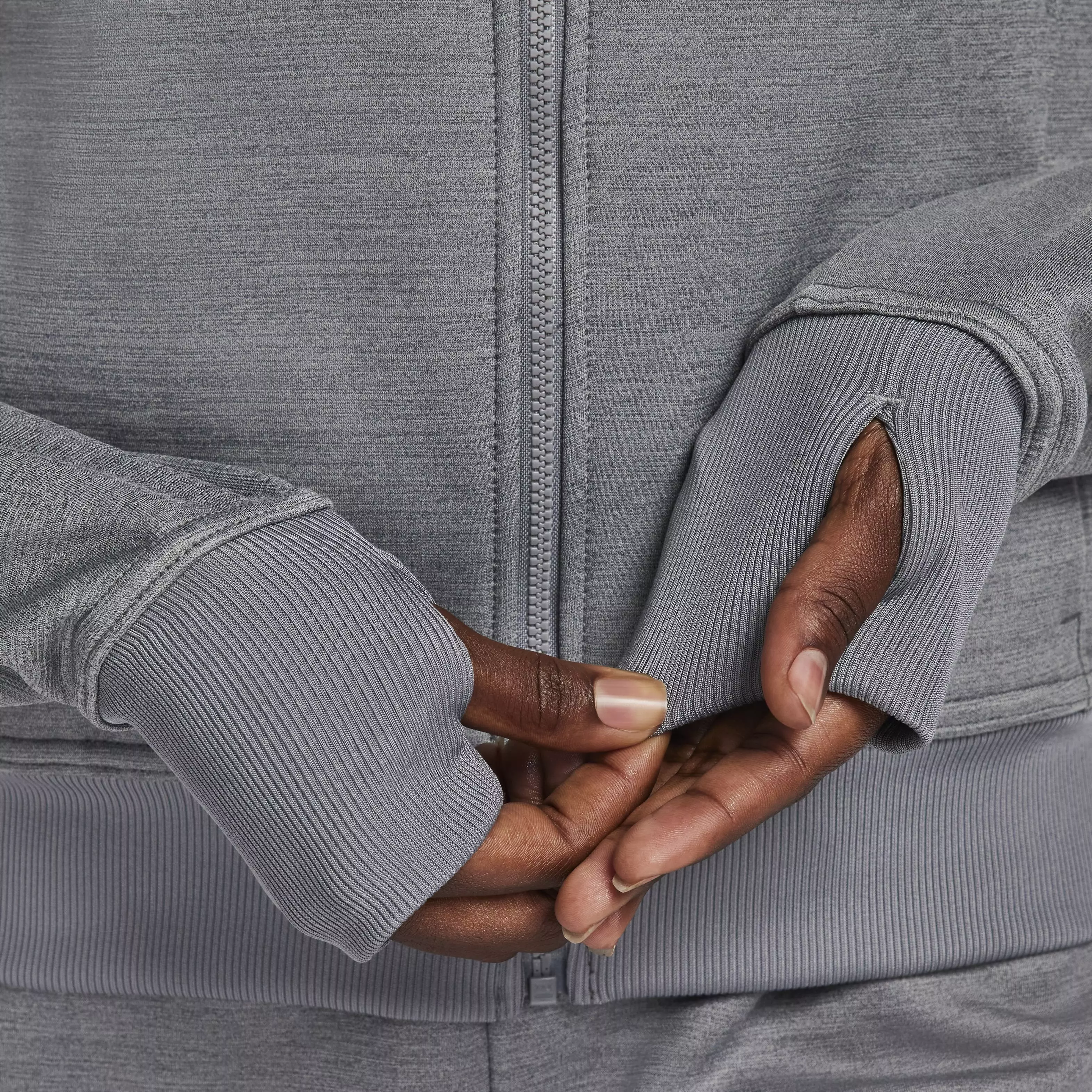 Nike Women's One Therma-FIT LBR Full-Zip Jacket - GREY