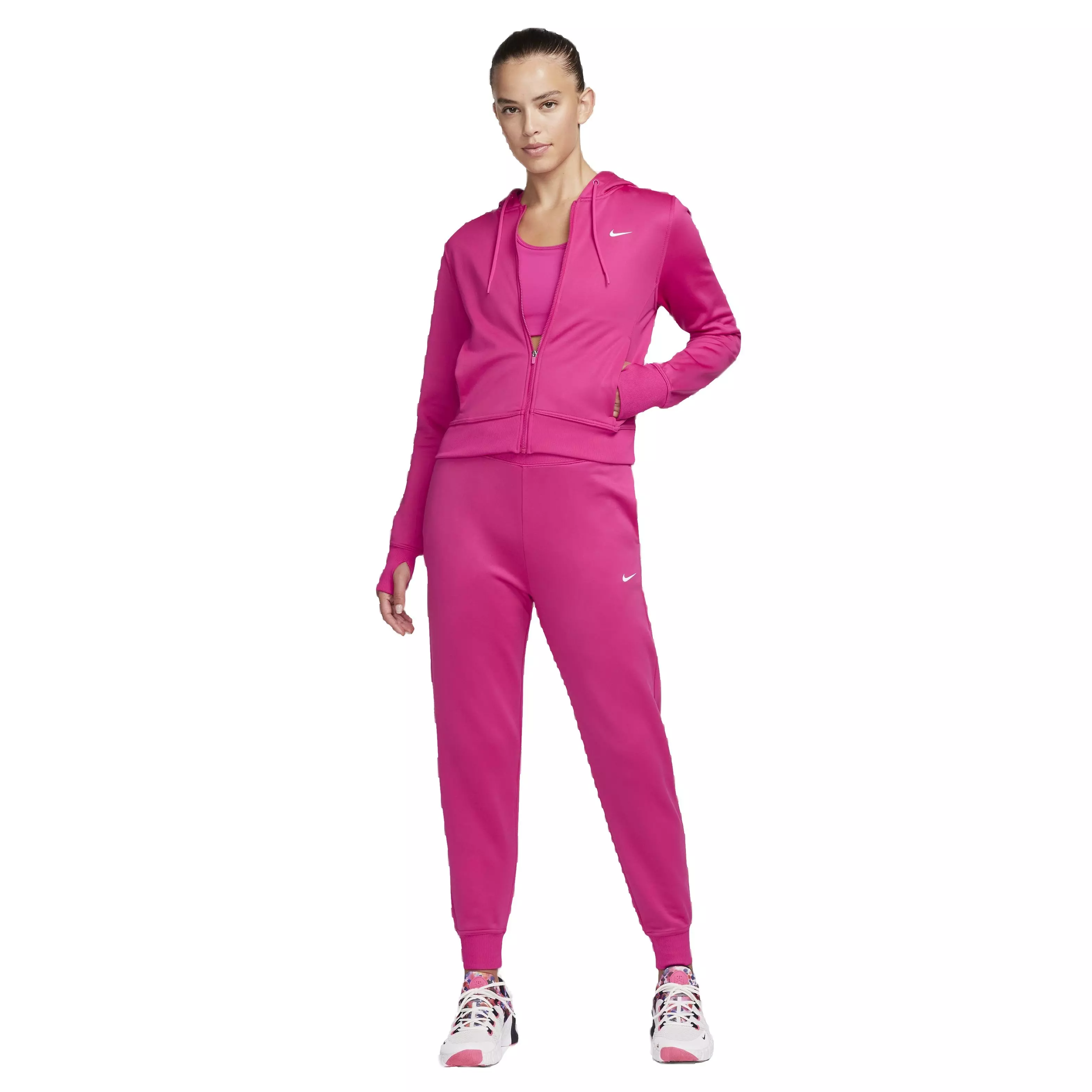 Nike Women's One Therma-FIT LBR Full-Zip Jacket - PINK