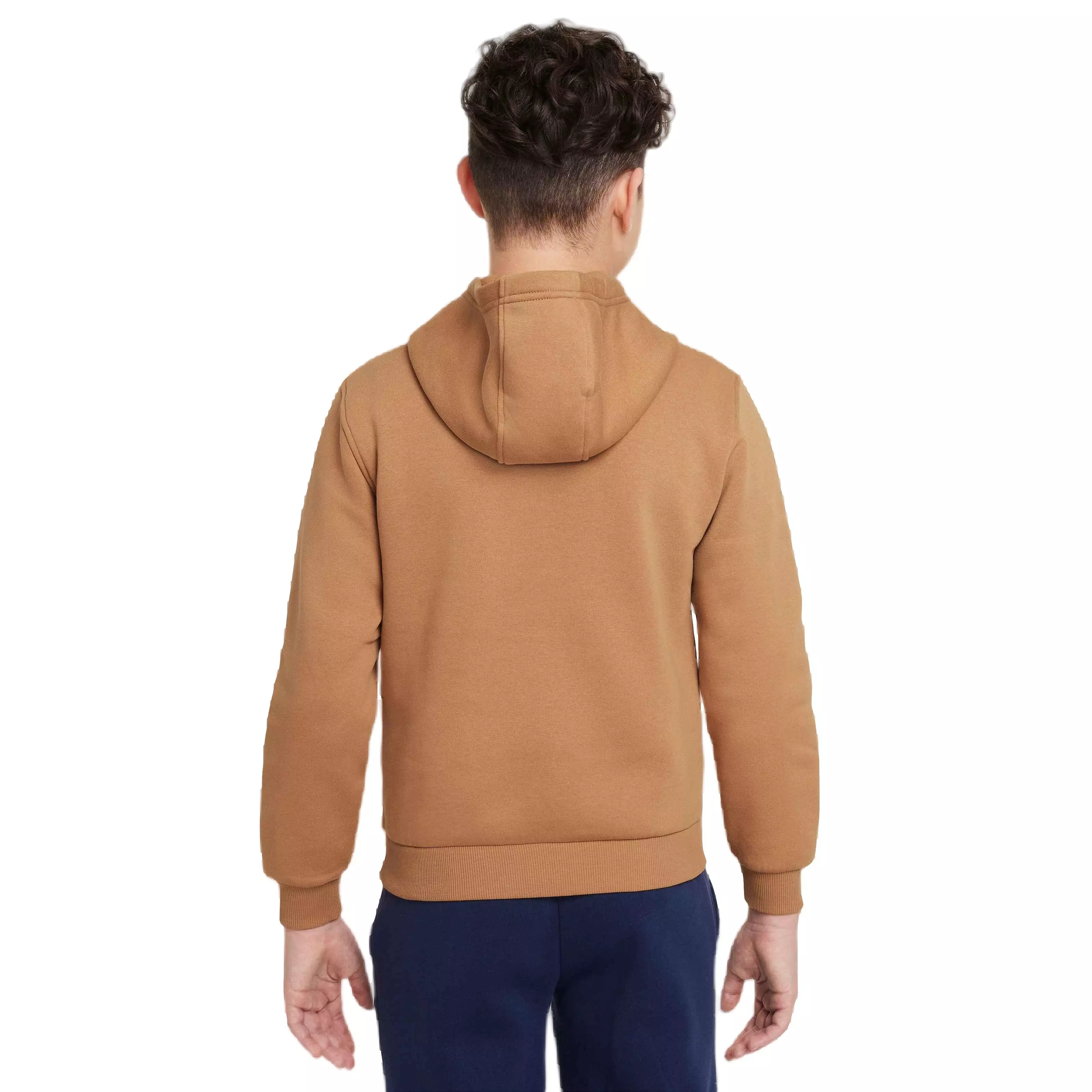 Nike Big Kids' Sportswear Club Fleece Pullover Hoodie - BROWN