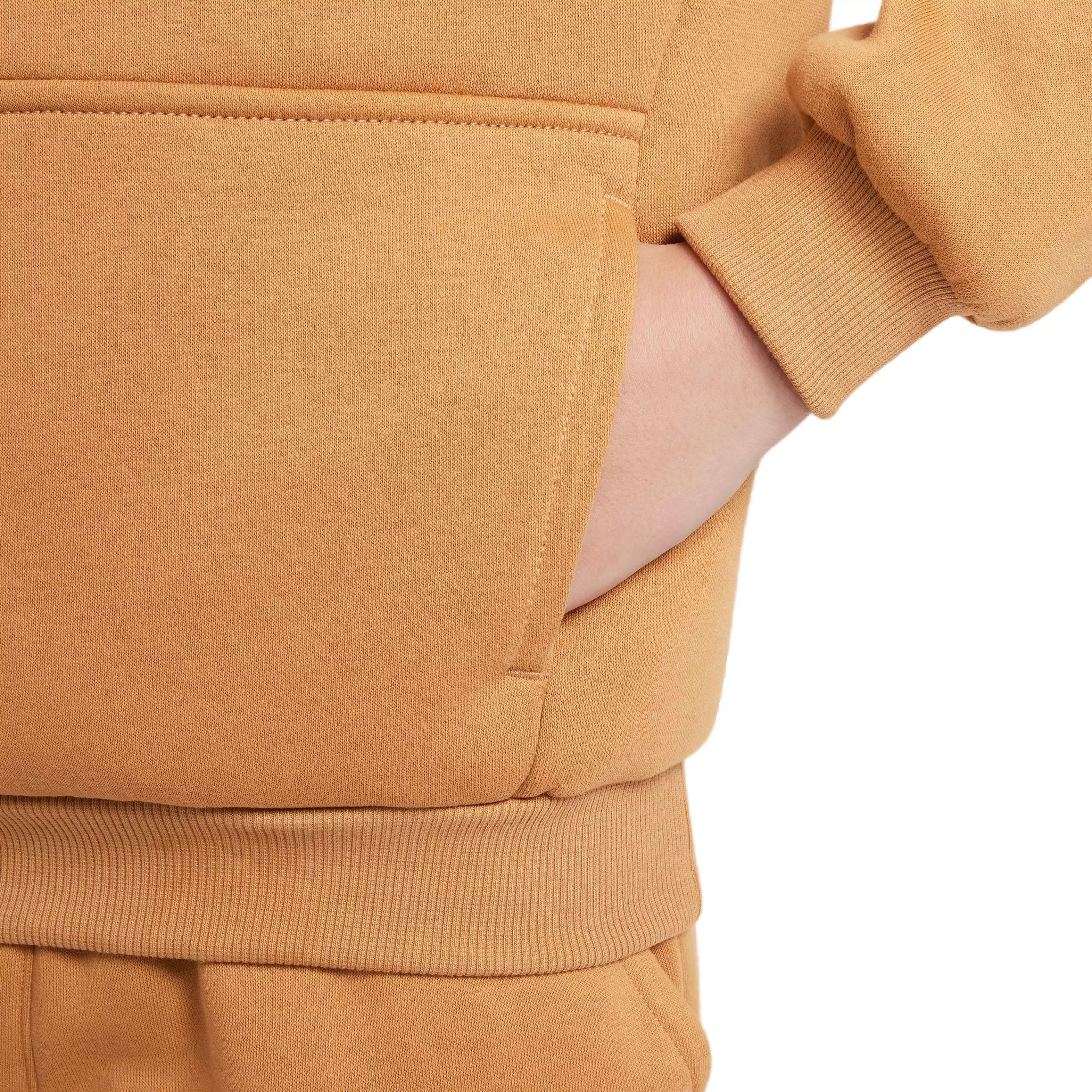 Nike Big Kids' Sportswear Club Fleece Pullover Hoodie - BROWN