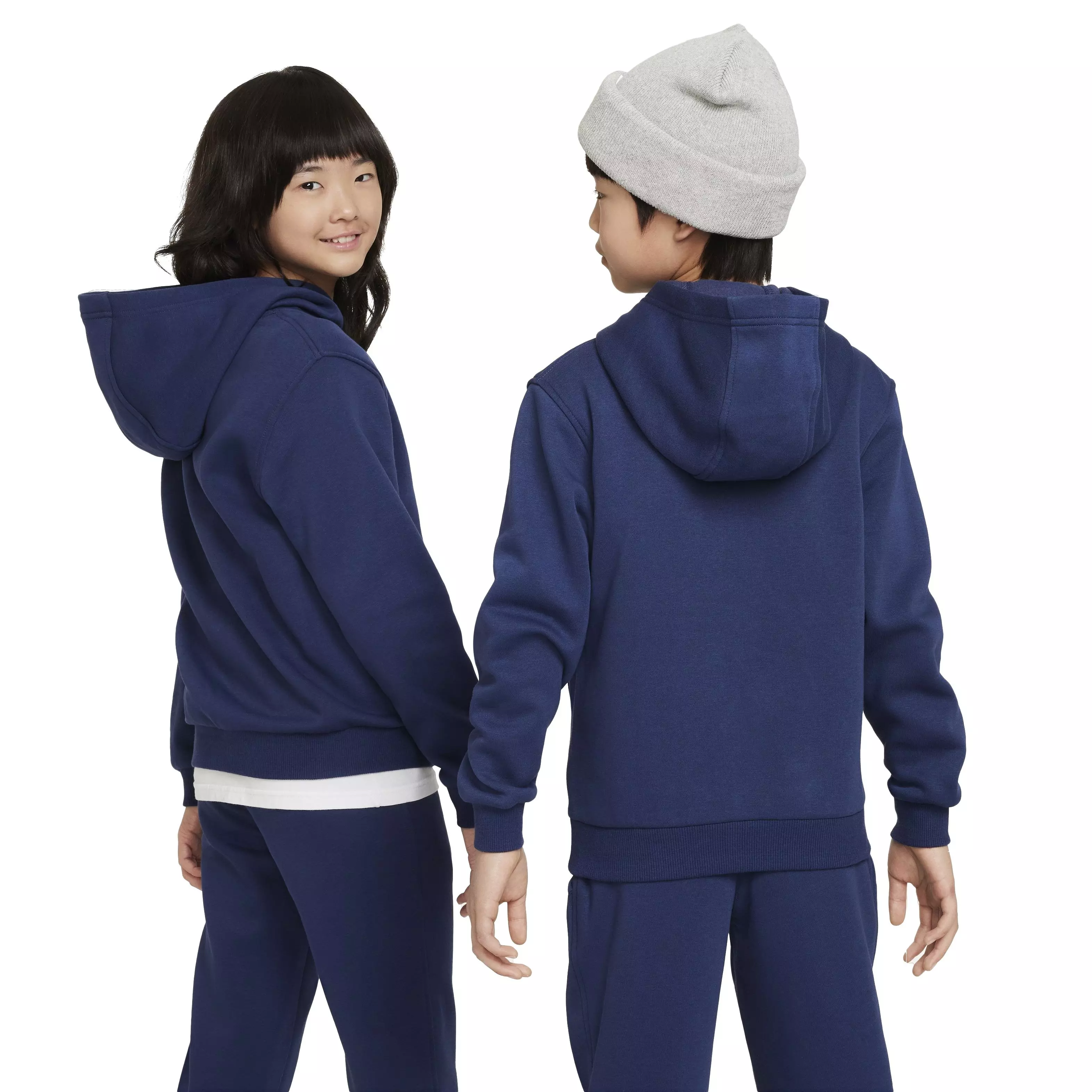 Nike Big Kids' Sportswear Club Fleece Pullover Hoodie - BLUE