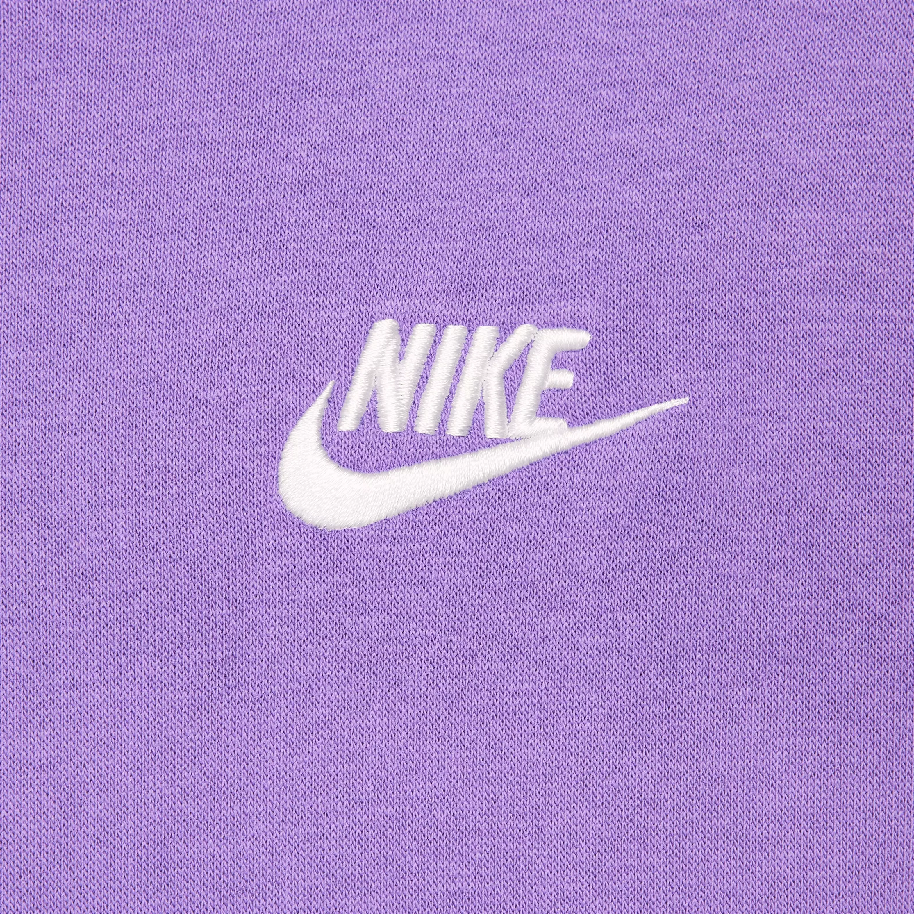 Nike Big Kids' Sportswear Club Fleece Pullover Hoodie - BLACK RASPBERRY