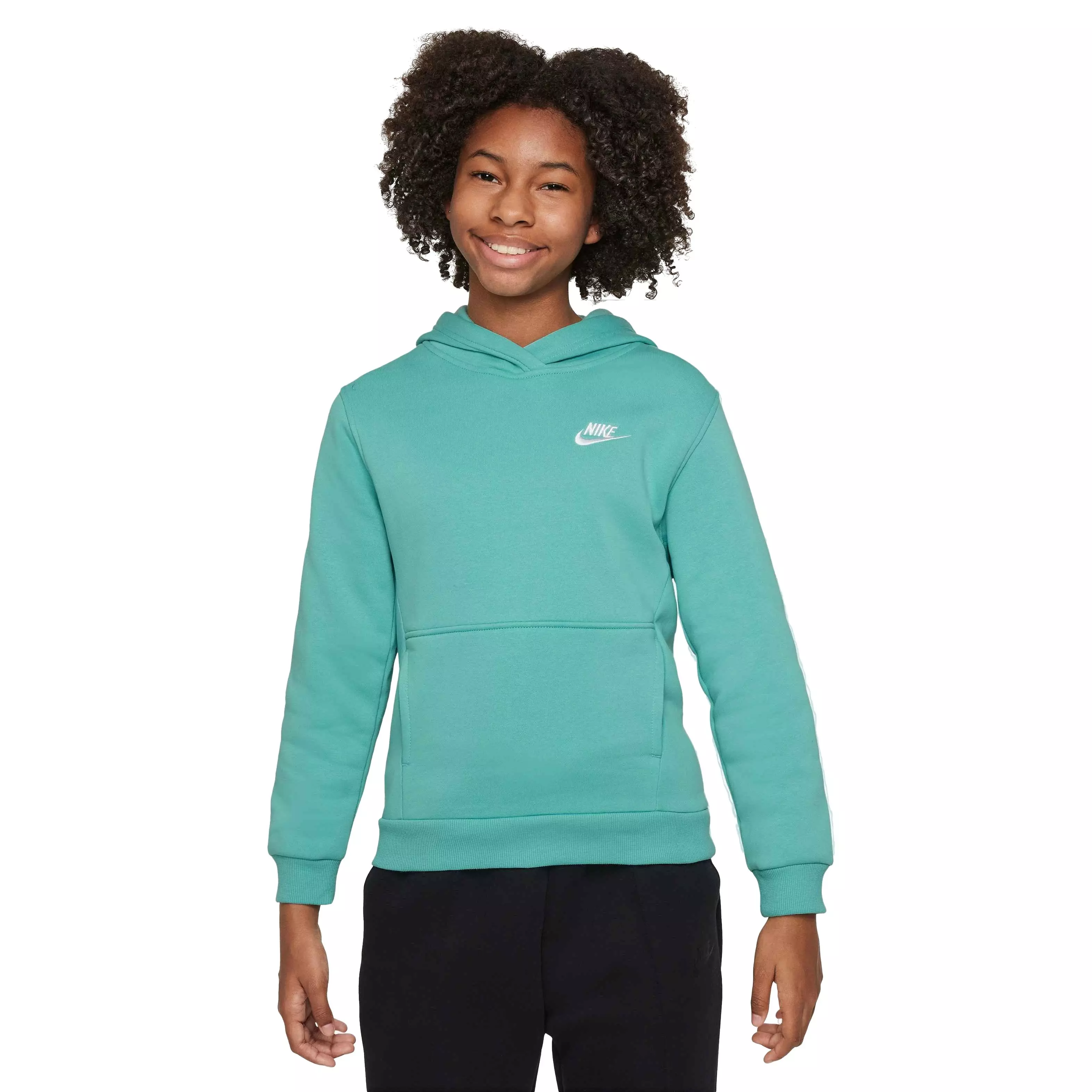 Nike Big Kids' Sportswear Club Fleece Pullover Hoodie - GREEN