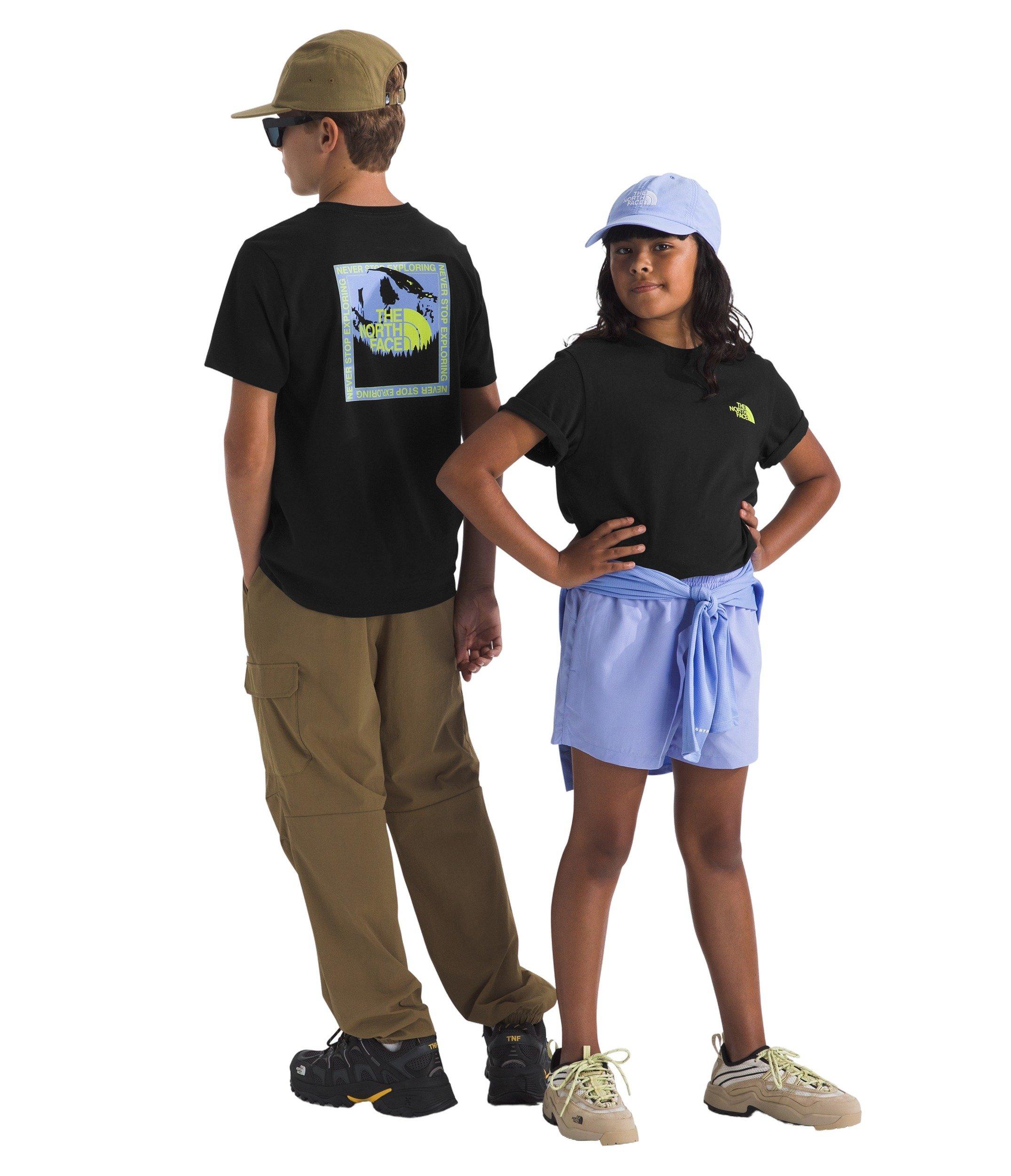 The North Face Big Kids' Stay Exploring T-Shirt - Black - BLACK Thumbnail View 1