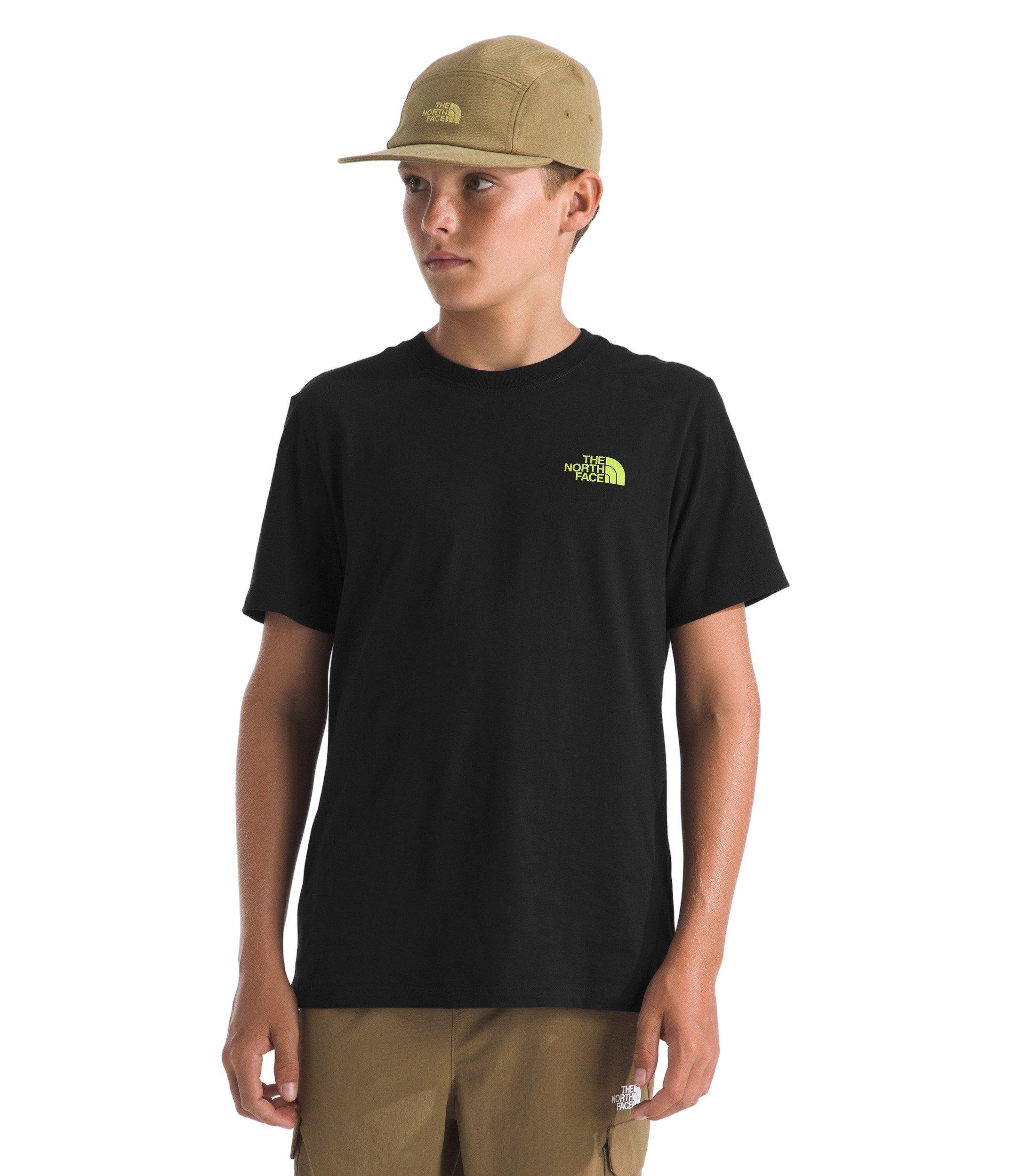 The North Face Big Kids' Stay Exploring T-Shirt - Black - BLACK Thumbnail View 2