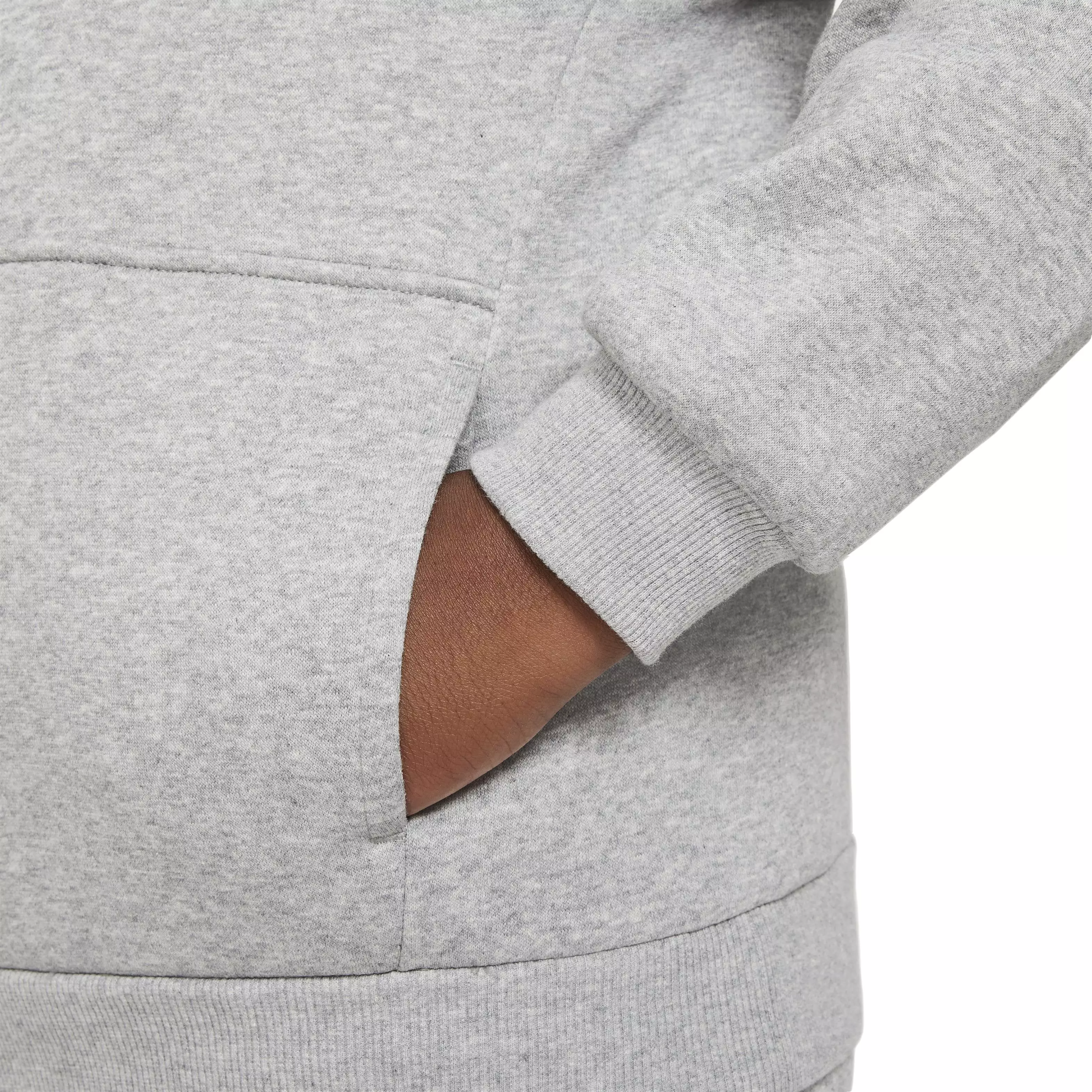 Nike Big Kids' Sportswear Pullover Club Fleece Hoodie - GREY
