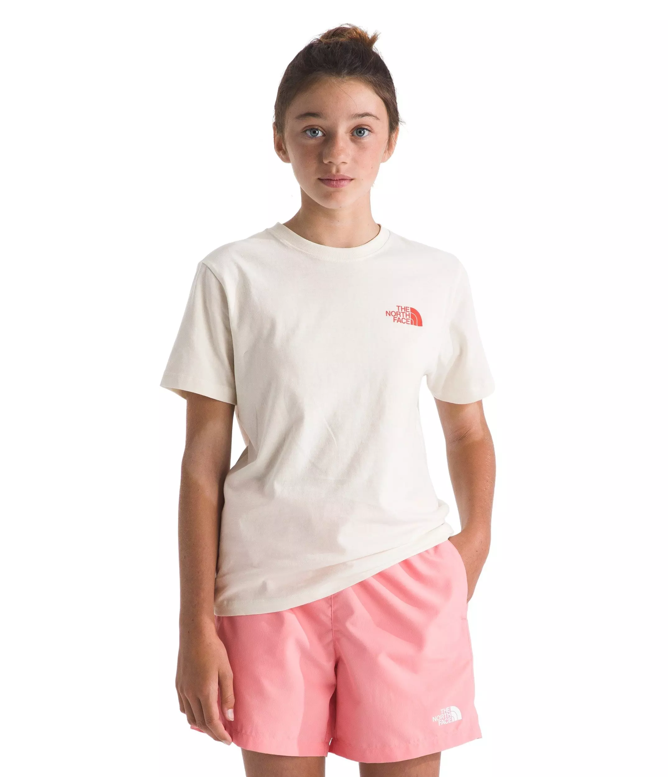 The North Face Big Kids' Stay Exploring T-Shirt - White - WHITE
