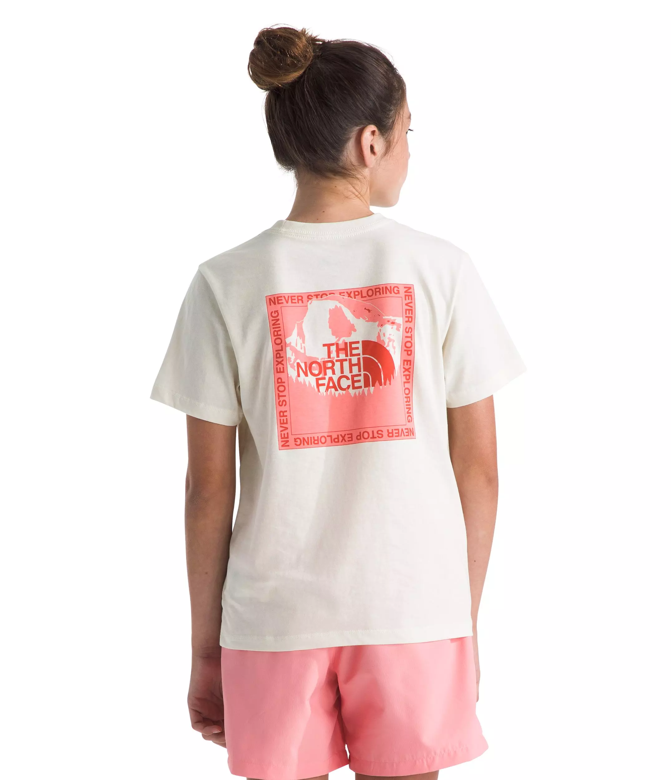 The North Face Big Kids' Stay Exploring T-Shirt - White - WHITE