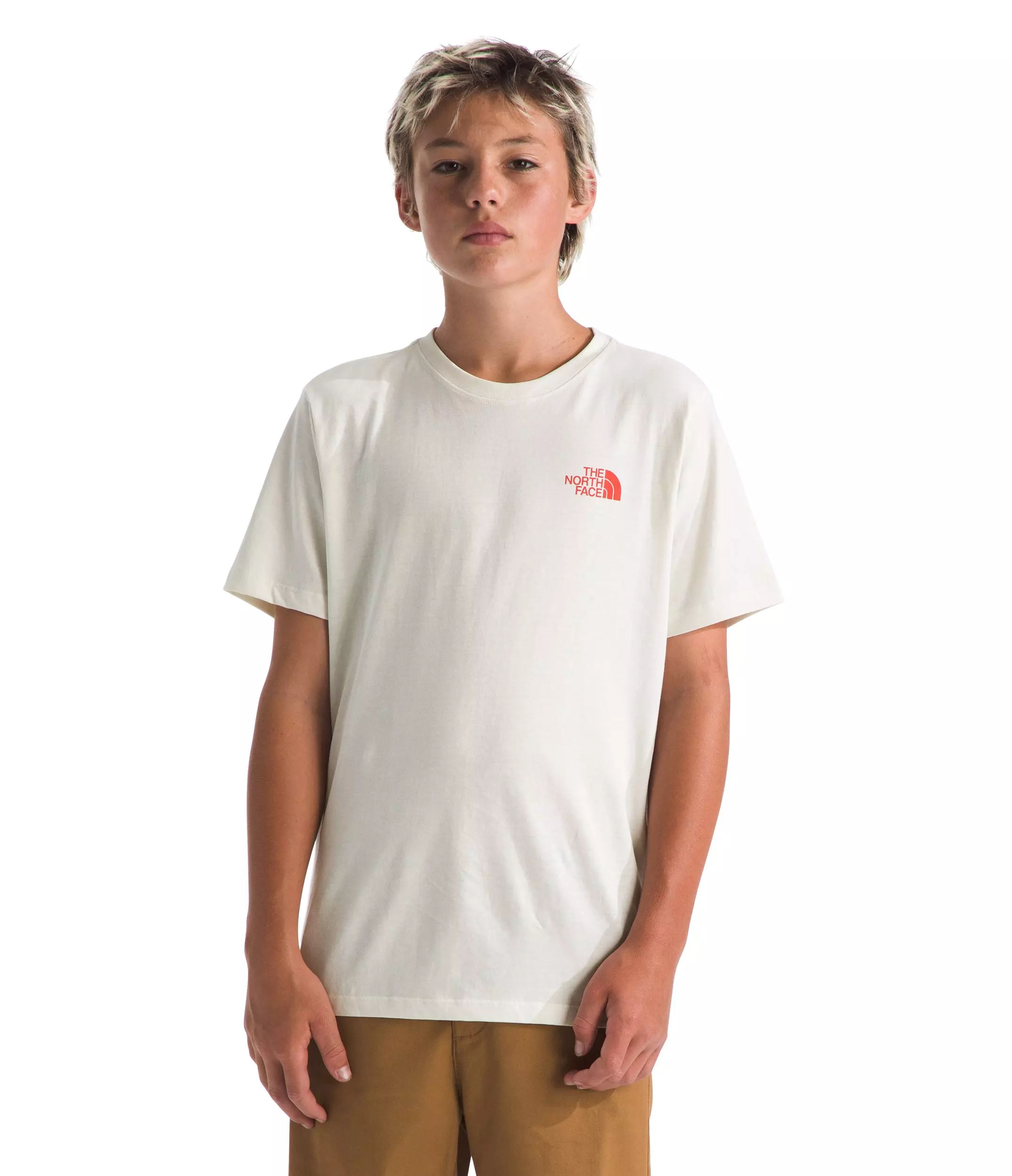 The North Face Big Kids' Stay Exploring T-Shirt - White - WHITE
