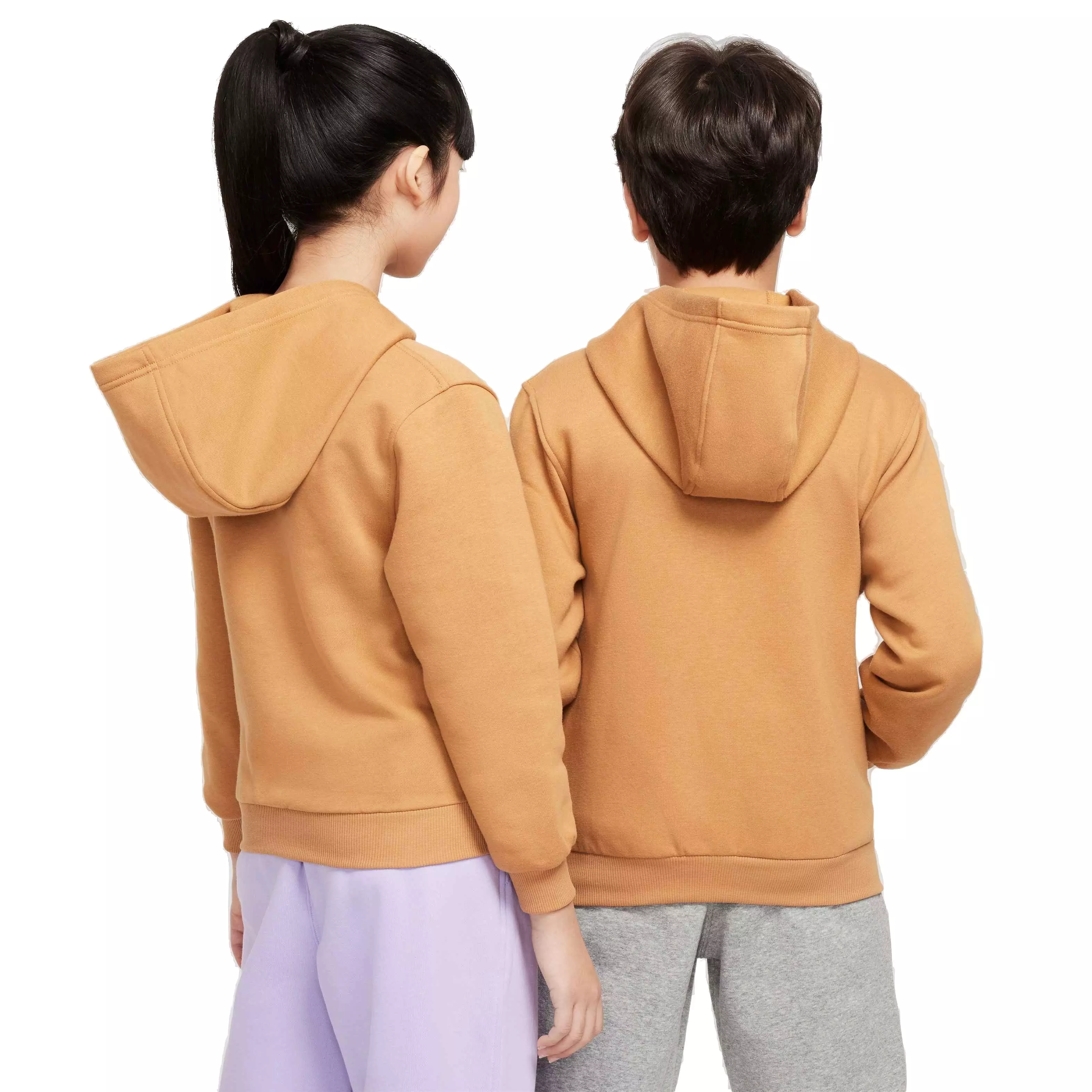 Nike Big Kids' Sportswear Club Fleece Full-Zip Jacket - BROWN