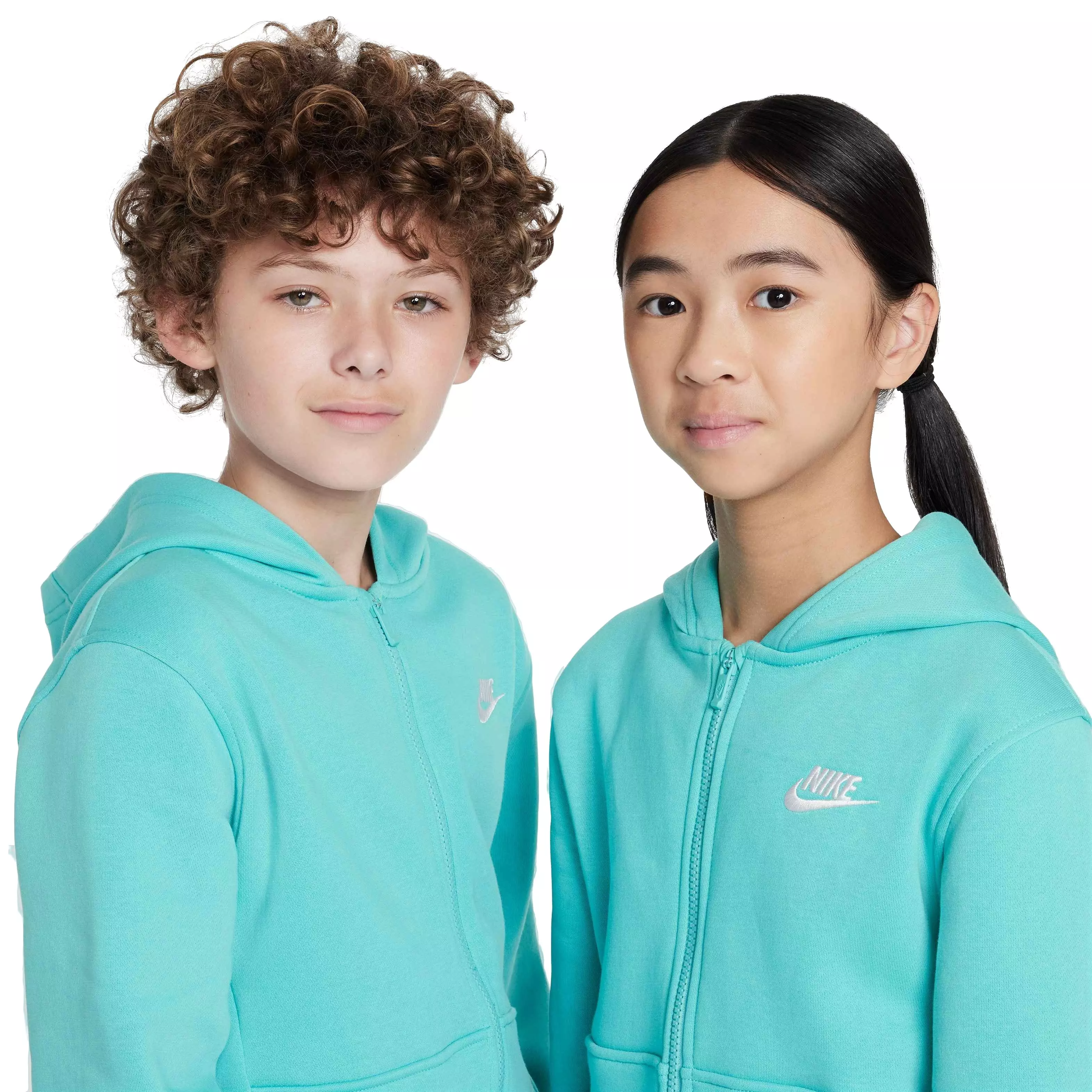 Nike Big Kids' Sportswear Club Fleece Full-Zip Jacket - GREEN
