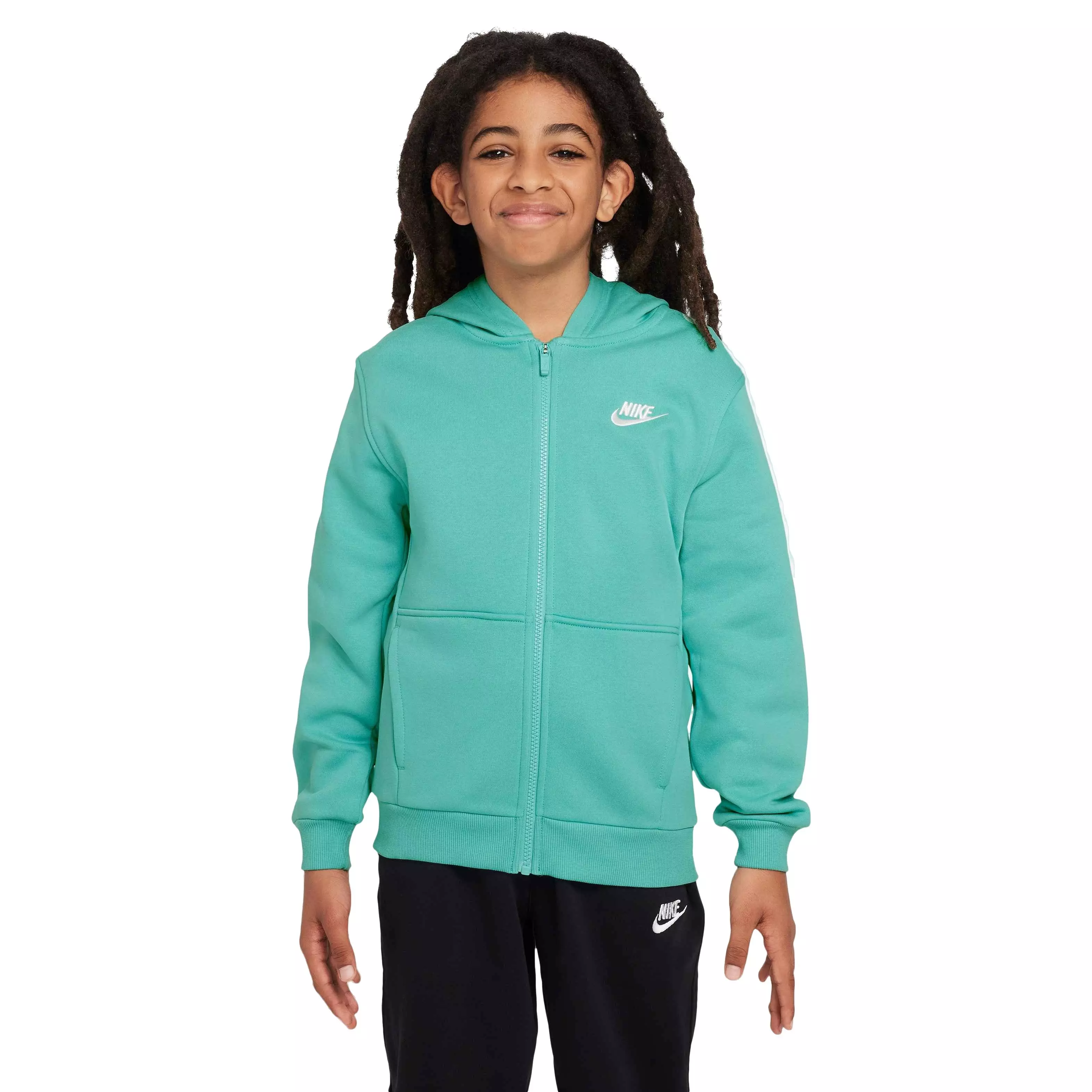 Nike Big Kids' Sportswear Club Fleece Full-Zip Jacket - GREEN
