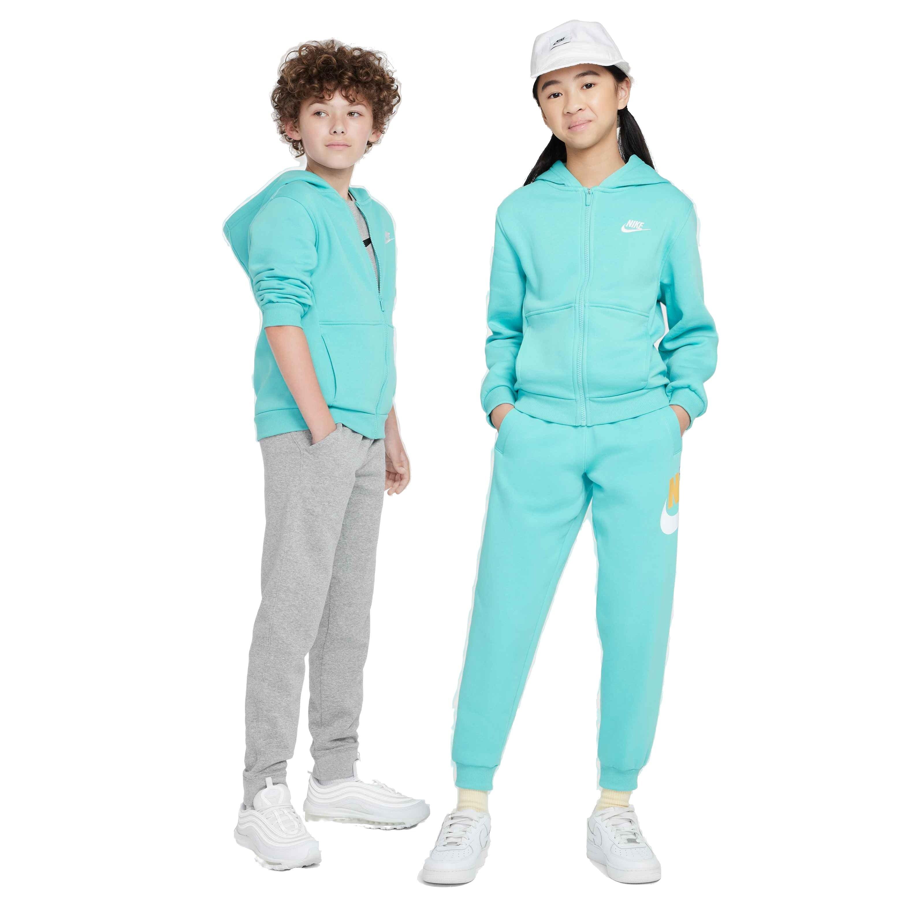 Nike Big Kids' Sportswear Club Fleece Full-Zip Jacket - GREEN Thumbnail View 9