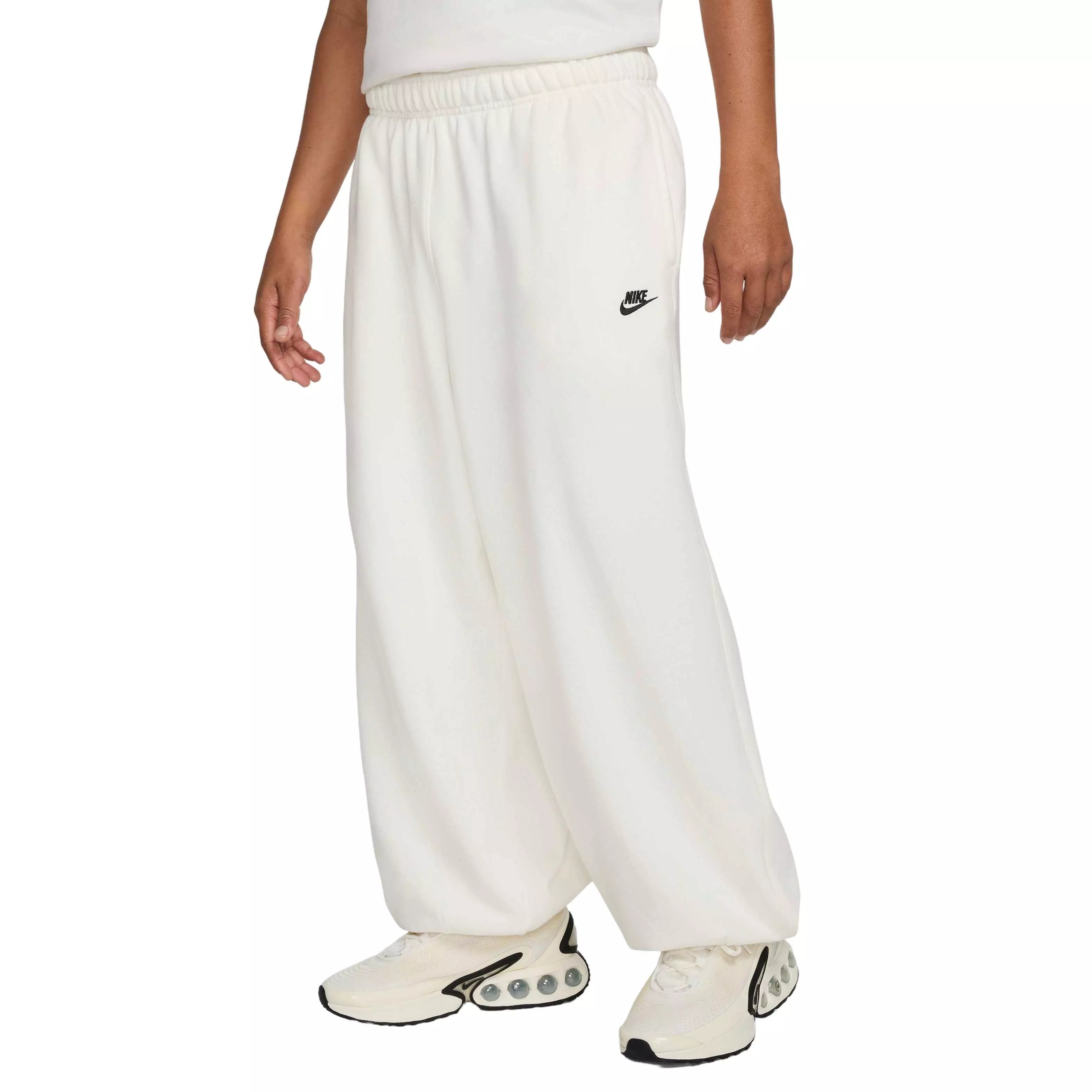 Nike Men's Club Fleece Oversized French Terry Pants -White - WHITE