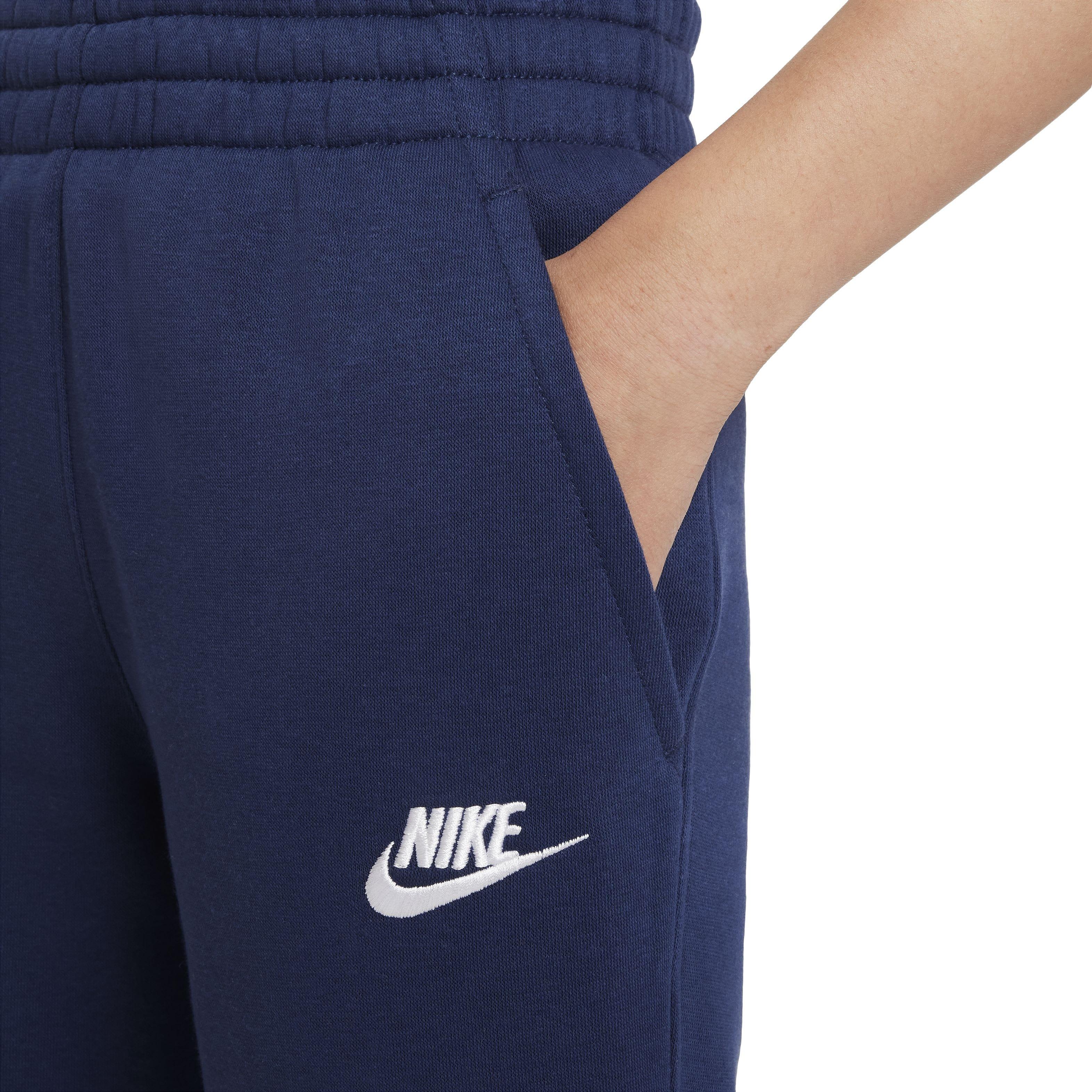 Nike Big Kids' Sportswear Club Lightweight Fleece LBR Joggers - NAVY Thumbnail View 4