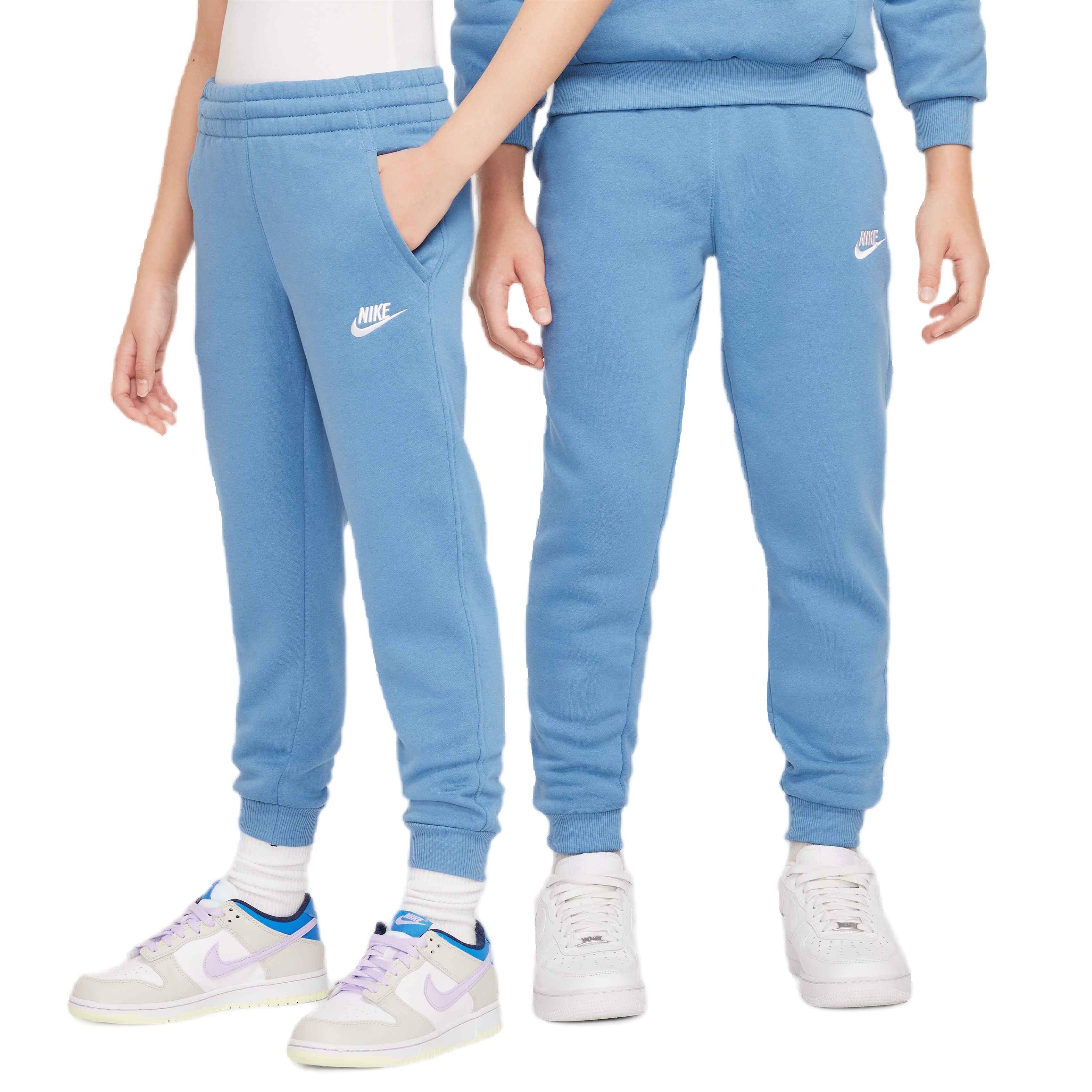 Nike Big Kids' Sportswear Club Lightweight Fleece LBR Joggers - BLUE Thumbnail View 1