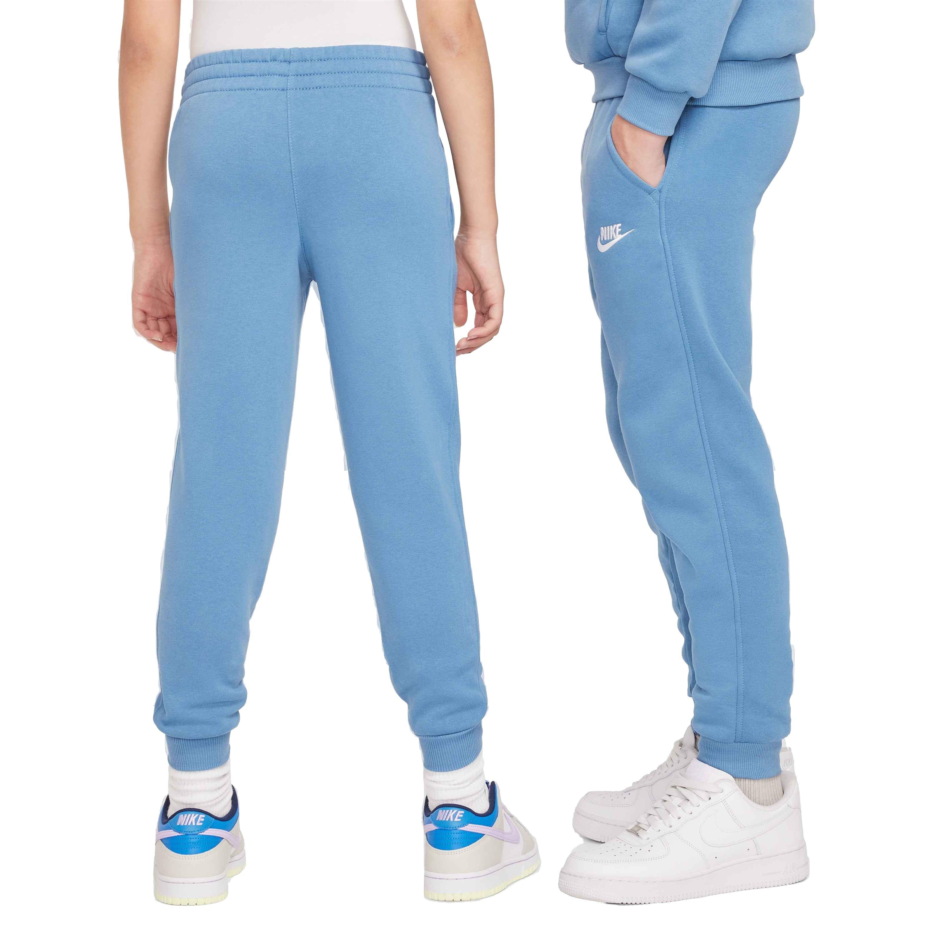 Nike Big Kids' Sportswear Club Fleece LBR Joggers - BLUE Thumbnail View 2