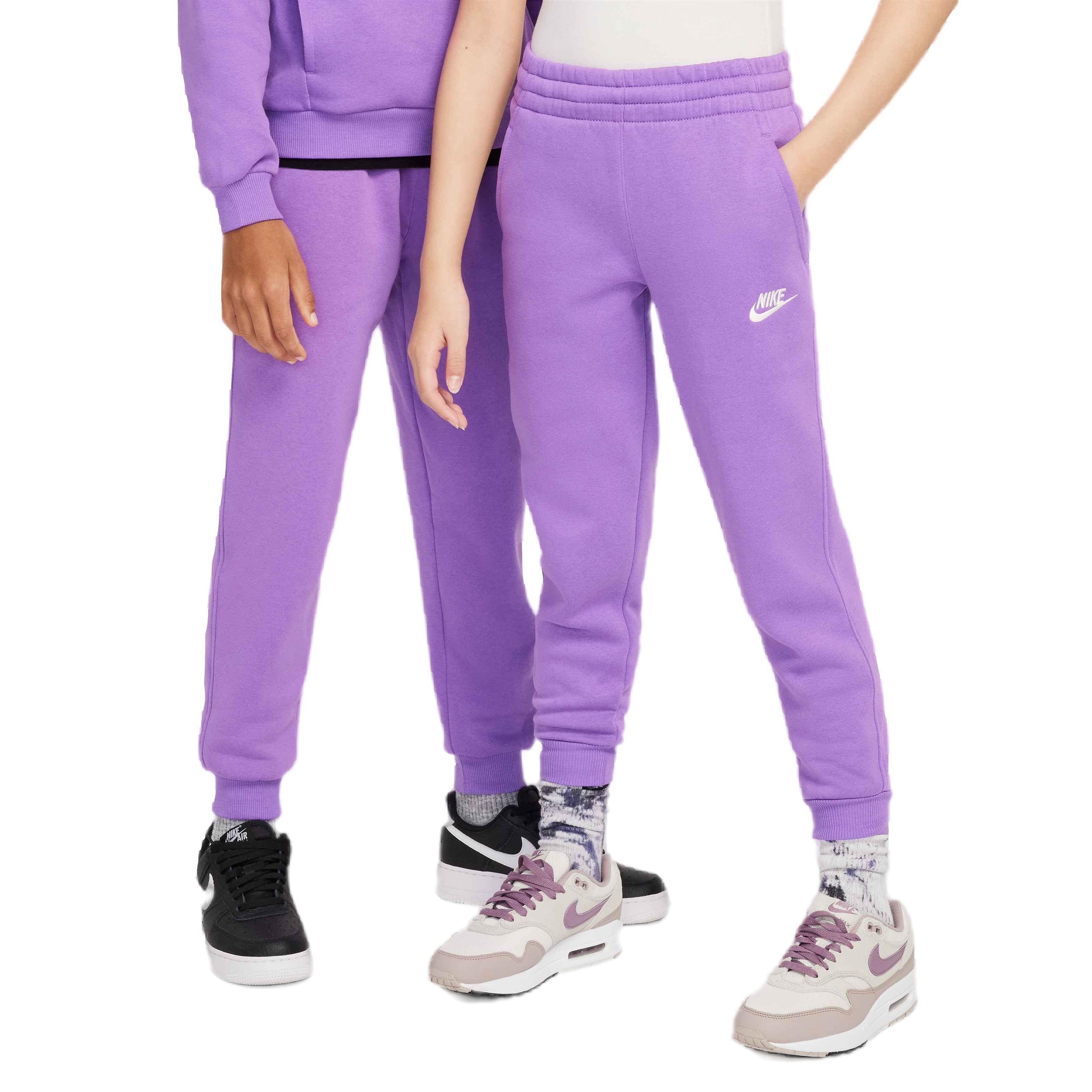 Nike Big Kids' Sportswear Club Lightweight Fleece LBR Joggers - BLACK RASPBERRY Thumbnail View 1