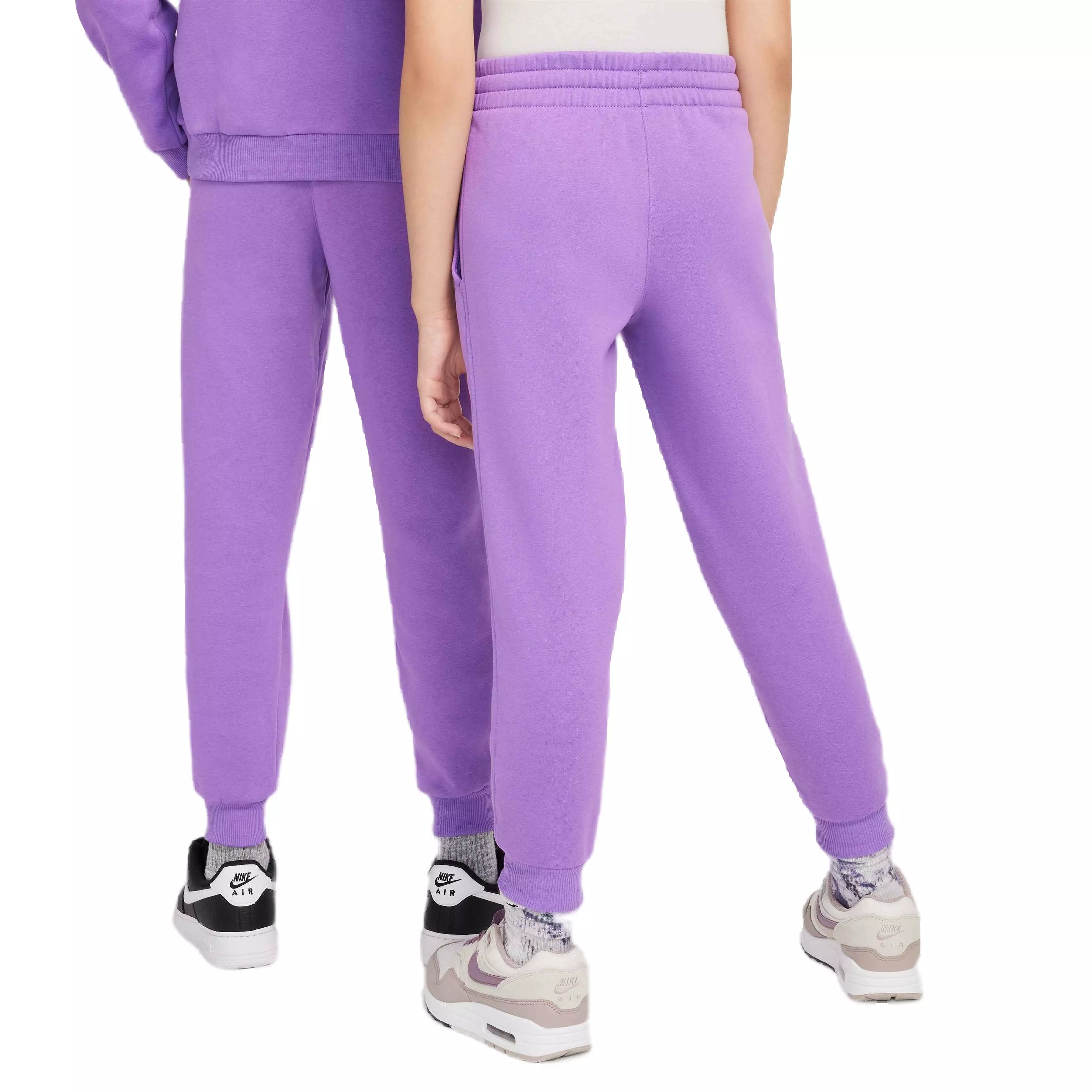 Nike Big Kids' Sportswear Club Lightweight Fleece LBR Joggers - BLACK RASPBERRY