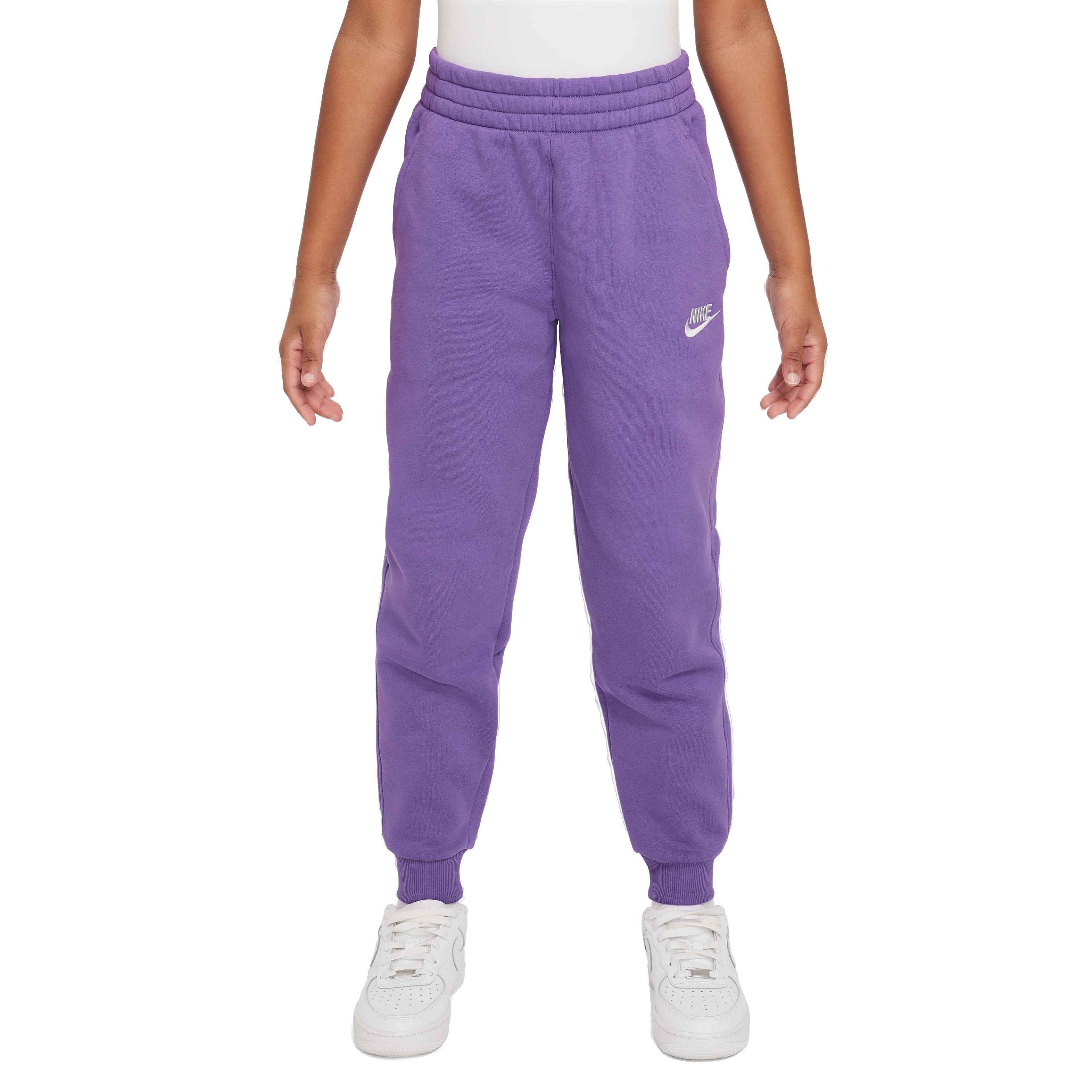Nike Big Kids' Sportswear Club Fleece LBR Joggers - BLACK RASPBERRY Thumbnail View 3