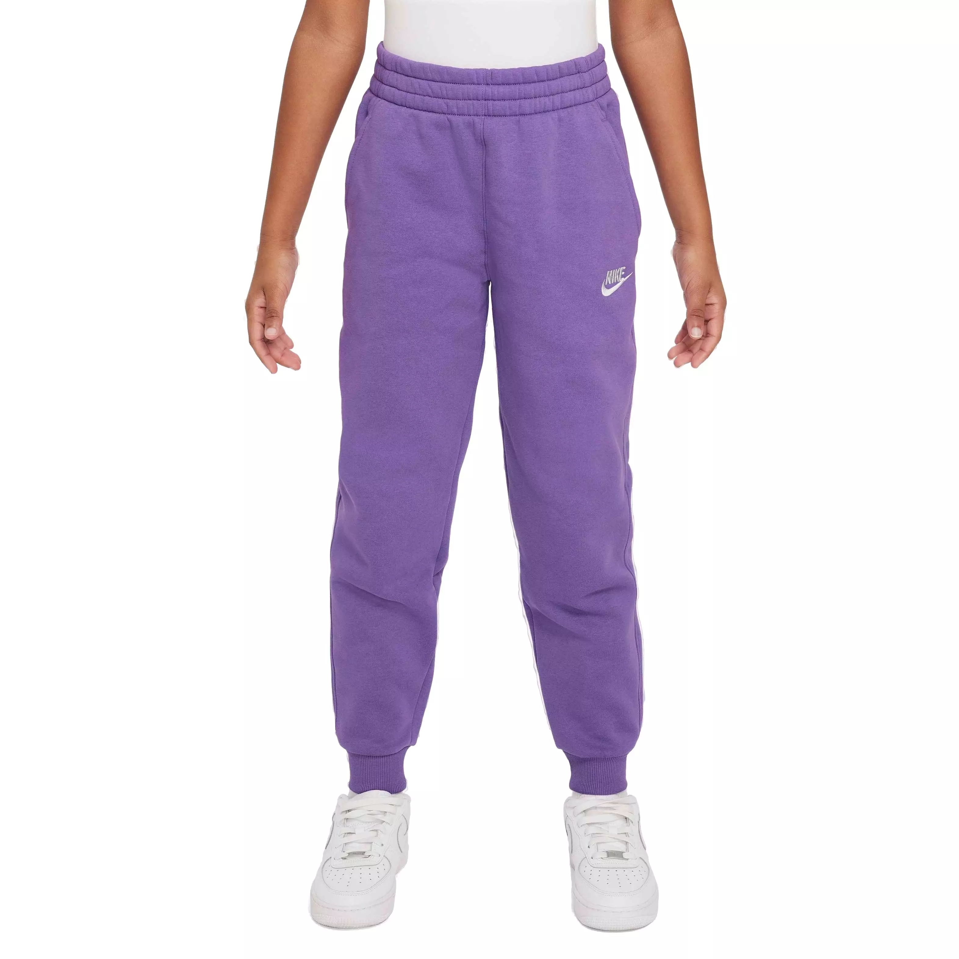 Nike Big Kids' Sportswear Club Fleece LBR Joggers - BLACK RASPBERRY