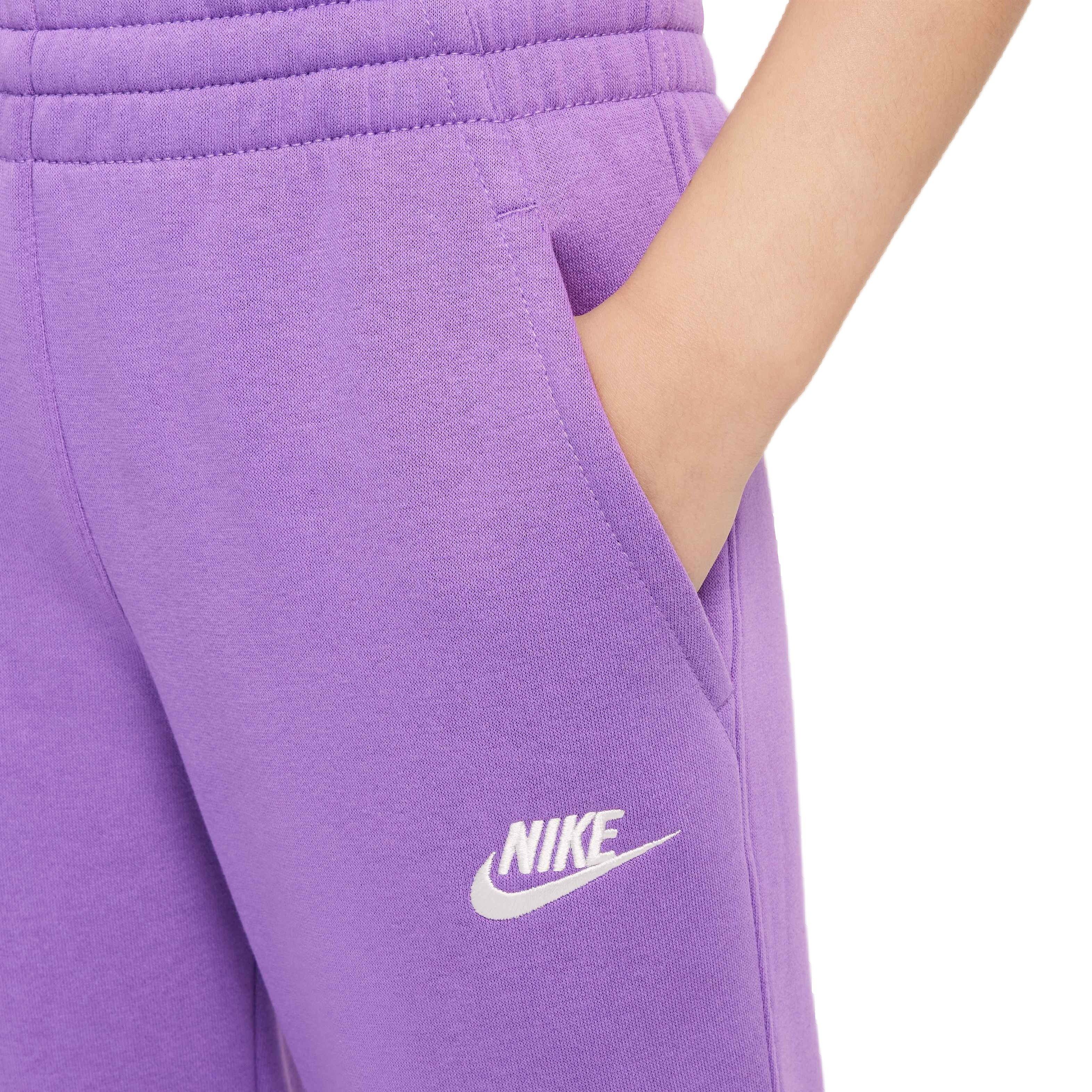 Nike Big Kids' Sportswear Club Lightweight Fleece LBR Joggers - BLACK RASPBERRY Thumbnail View 5