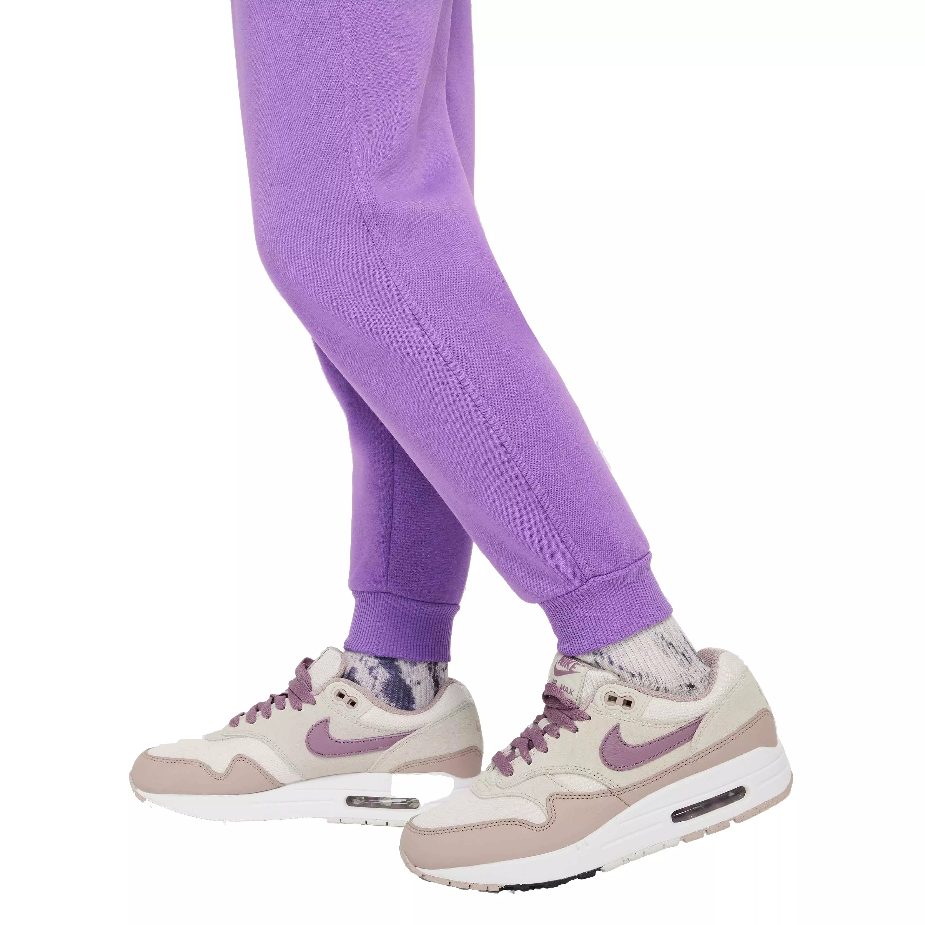 Nike Big Kids' Sportswear Club Lightweight Fleece LBR Joggers - BLACK RASPBERRY