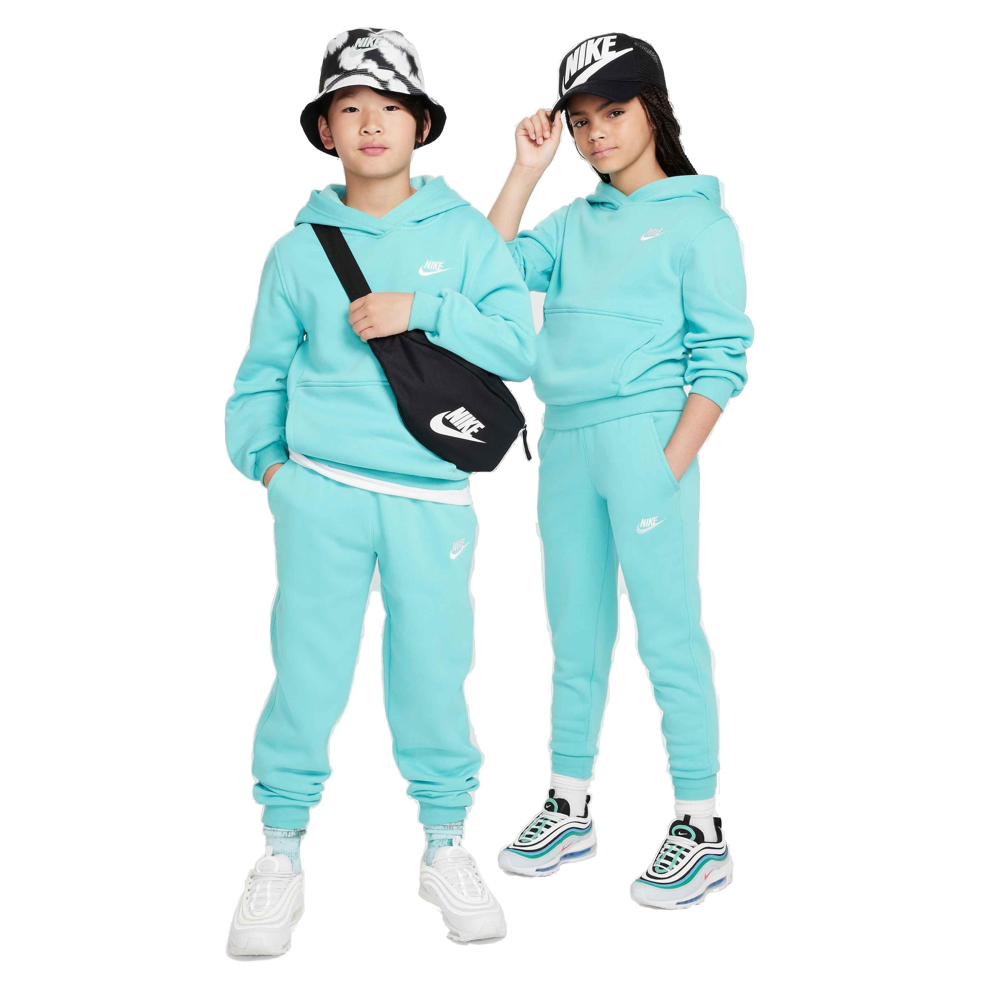 Nike Big Kids' Sportswear Club Fleece LBR Joggers - GREEN Thumbnail View 8