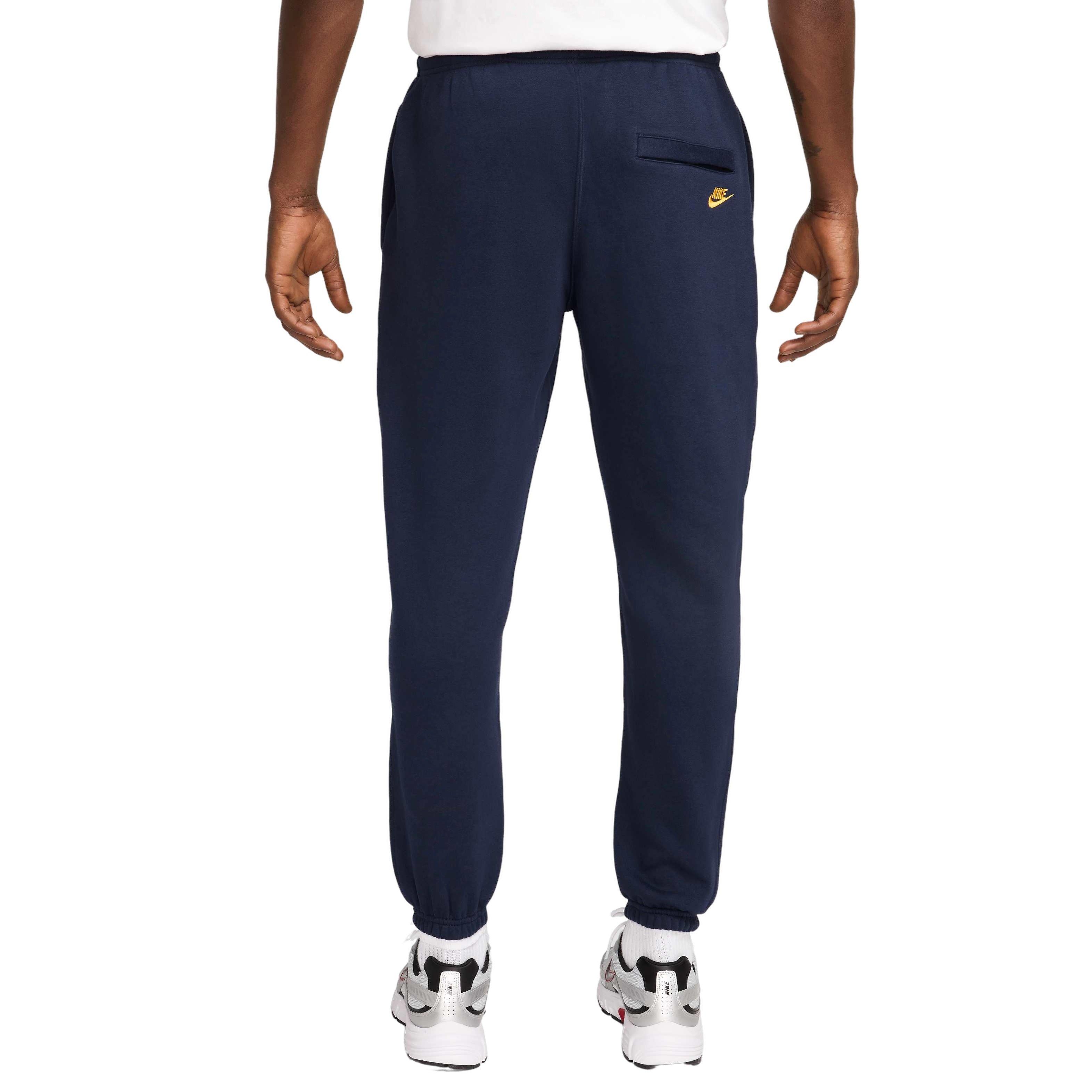 Nike Men's Club Fleece Pants - BLUE Thumbnail View 2