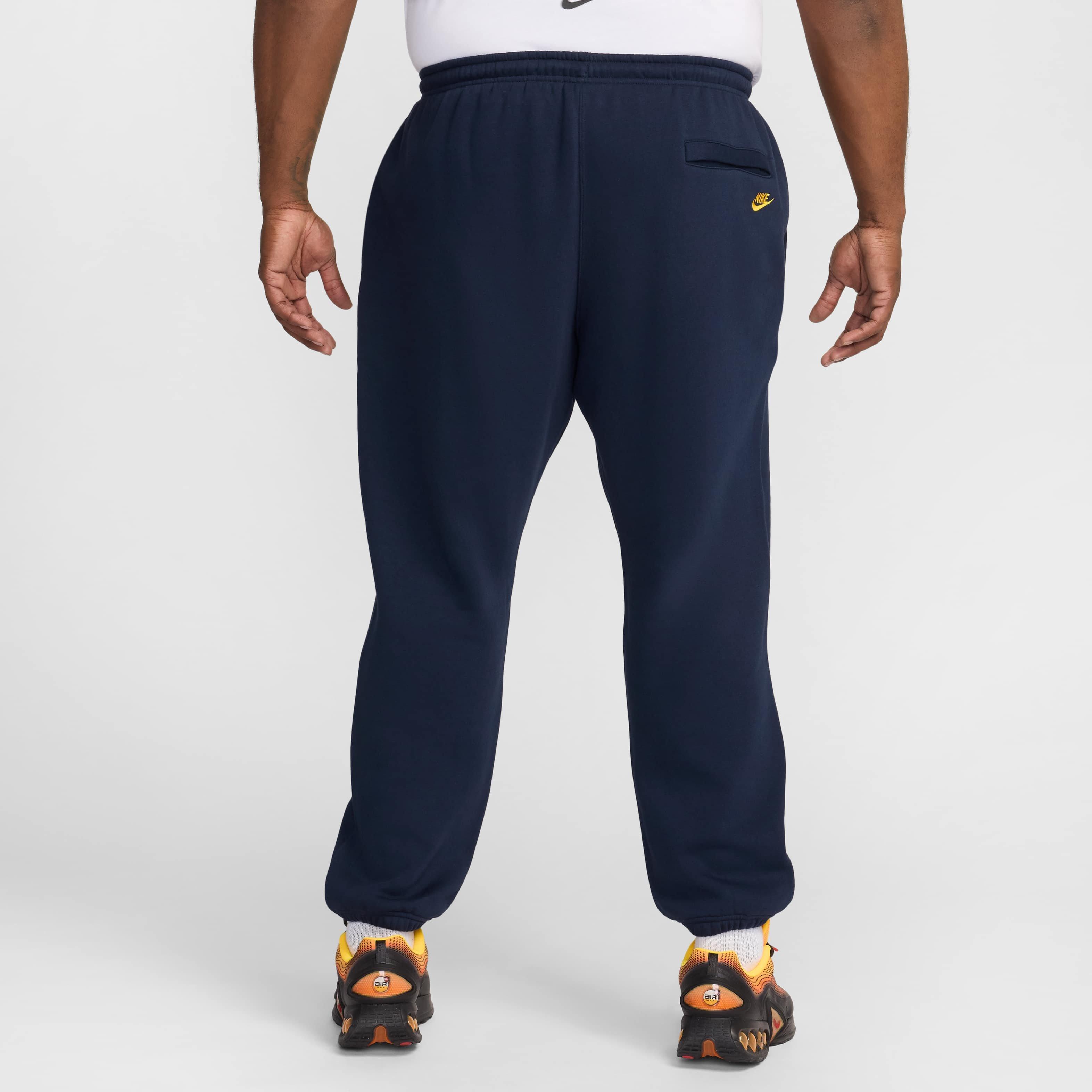 Nike Men's Club Fleece Pants - BLUE Thumbnail View 7