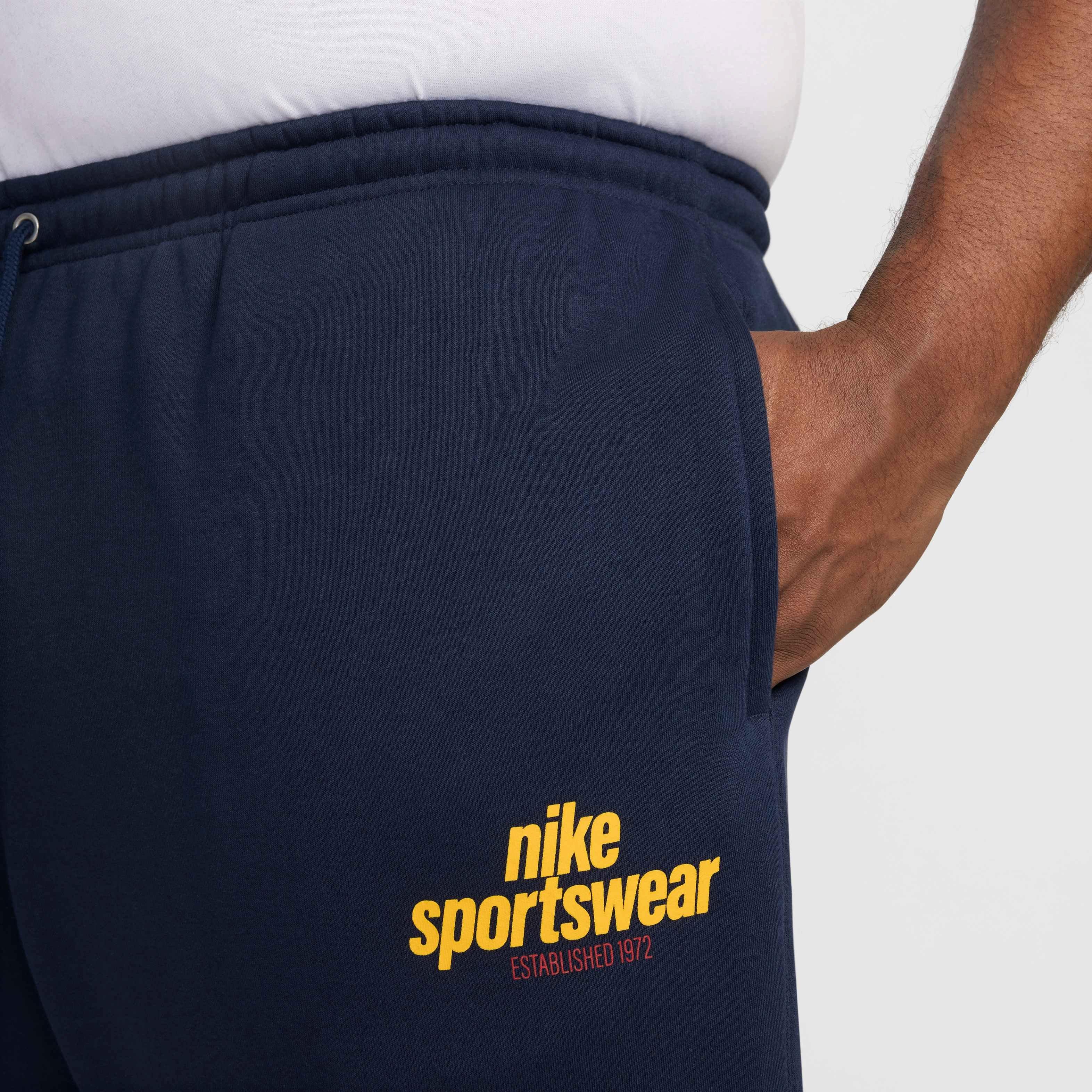 Nike Men's Club Fleece Pants - BLUE Thumbnail View 8