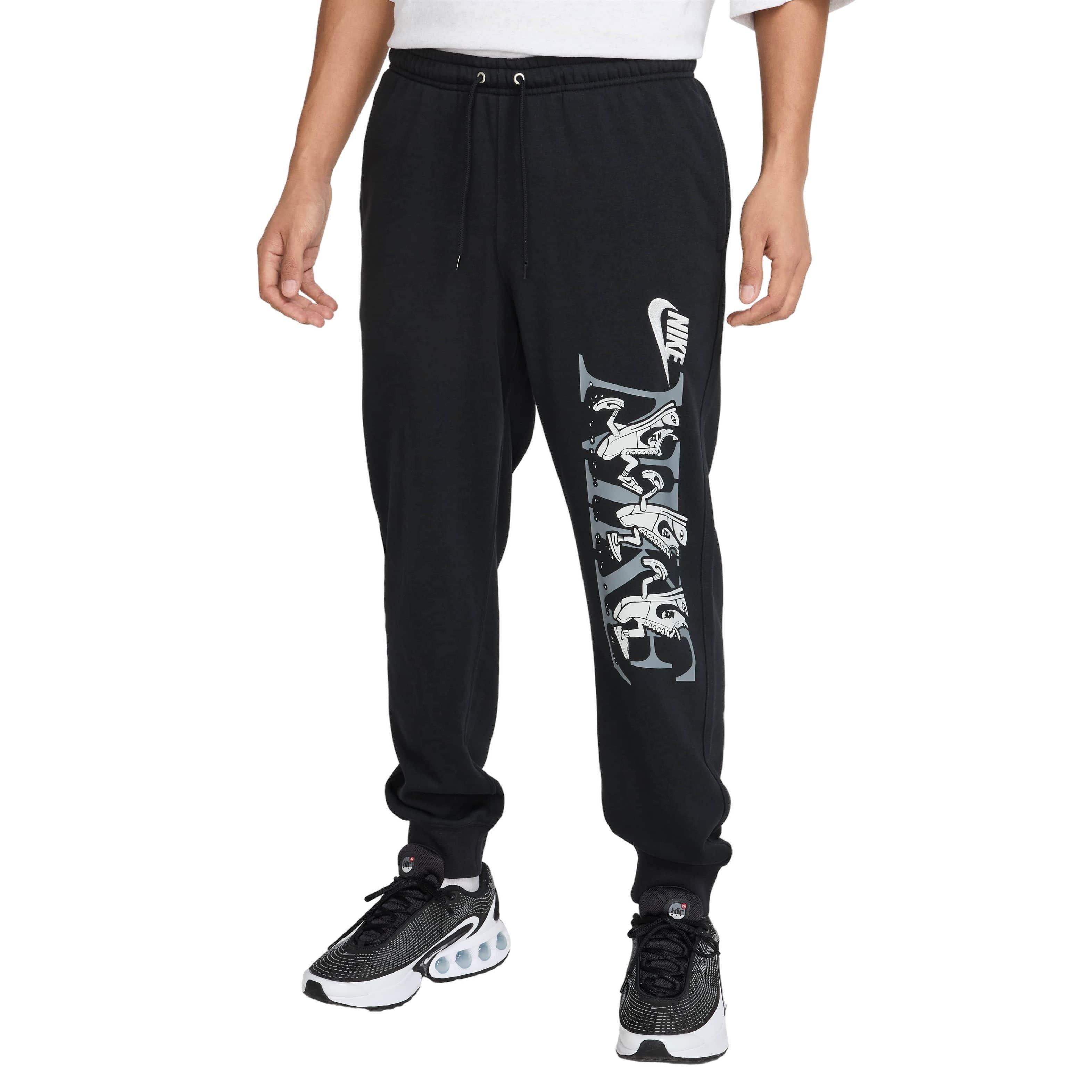 Nike Men's Club French Terry Jogger -Black - BLACK Thumbnail View 1
