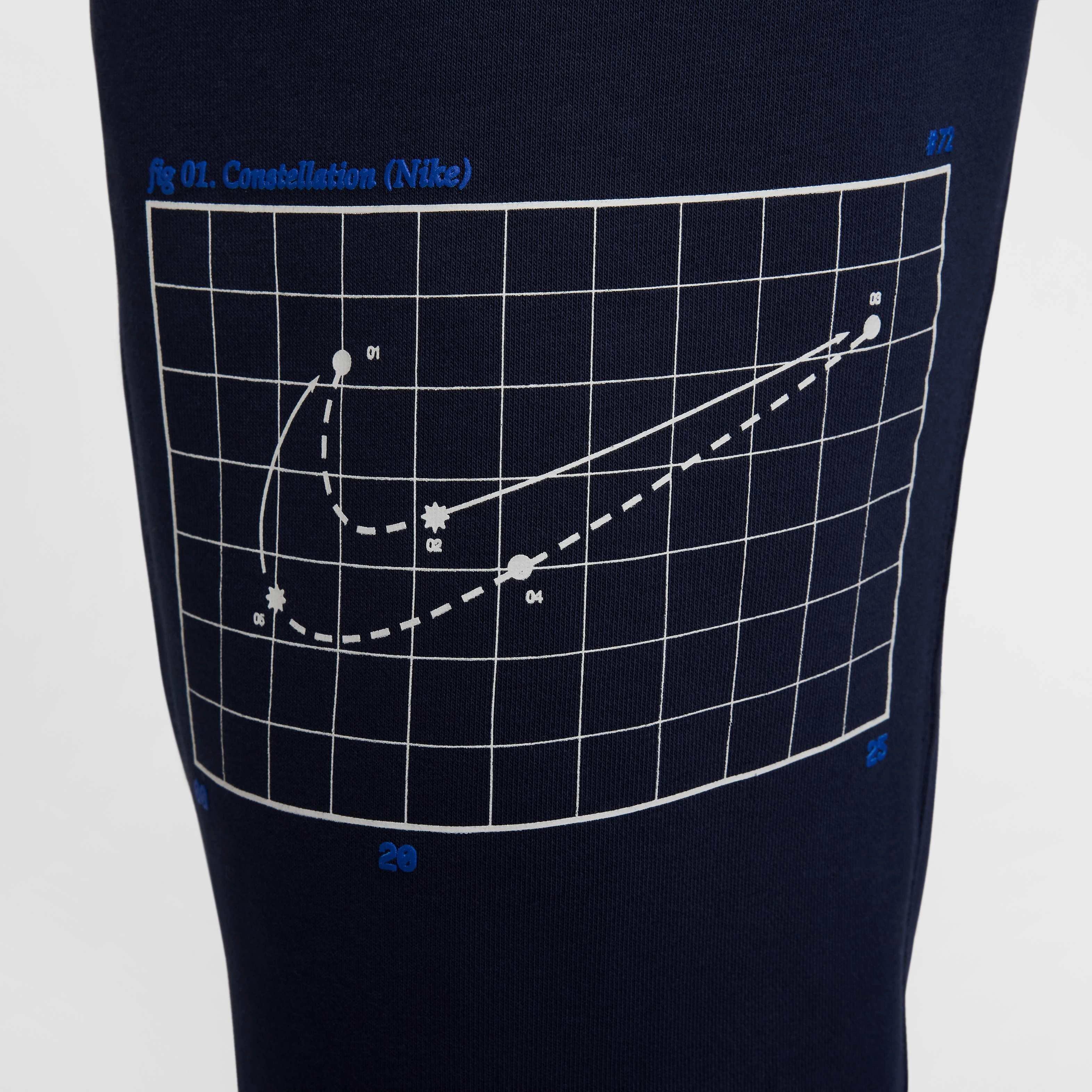 Nike Men's Club Moon Graphic French Terry Joggers - BLUE Thumbnail View 6