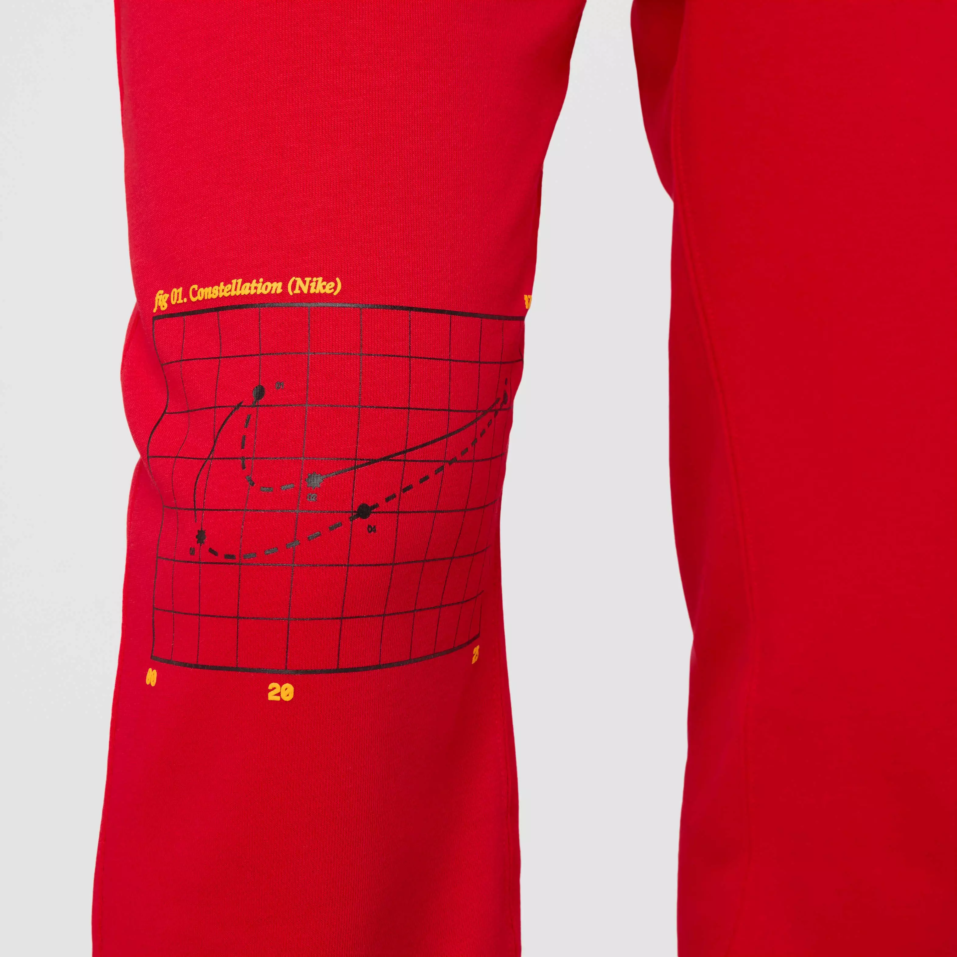 Nike Men's Club Moon Graphic French Terry Joggers - RED