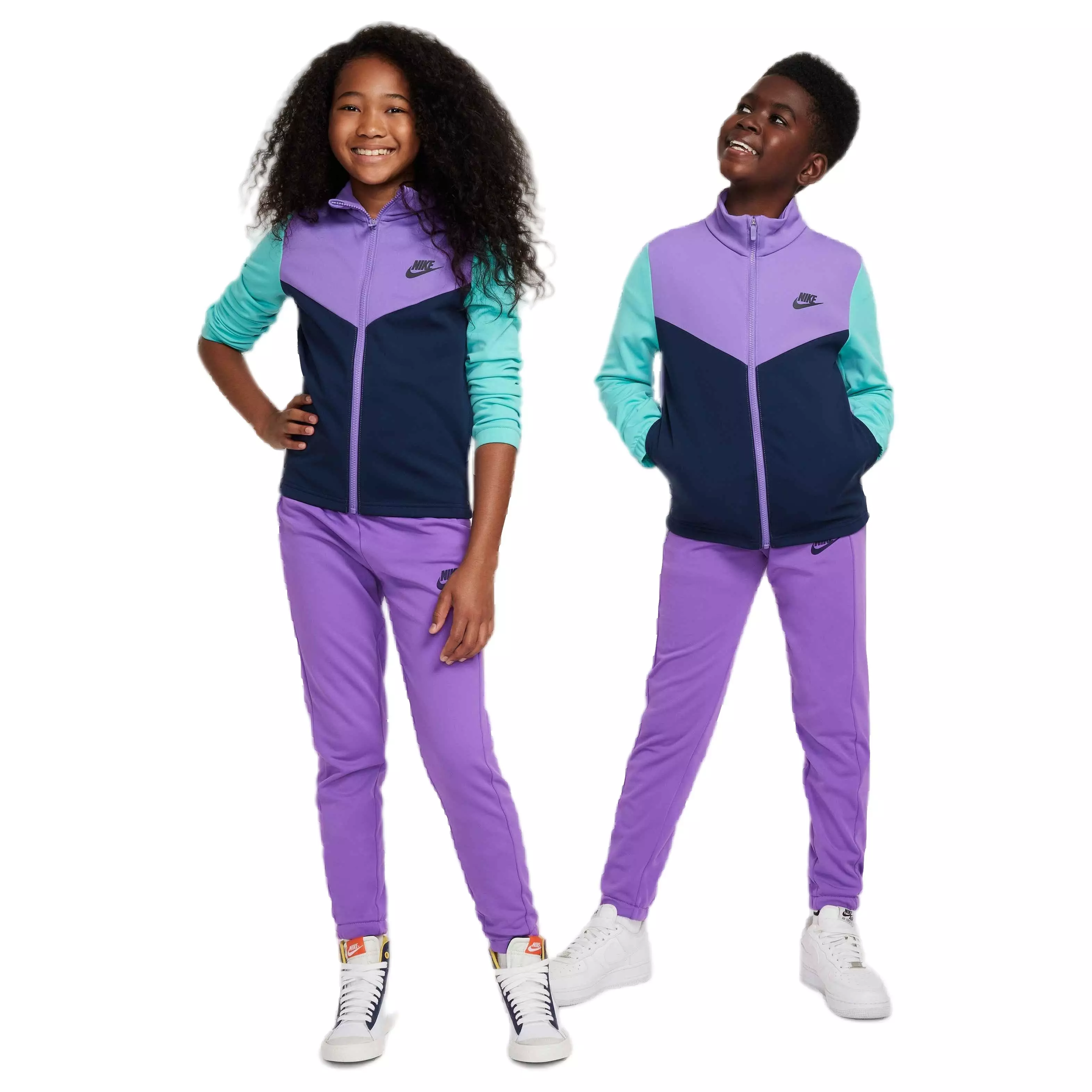 Nike Big Kids' Sportswear Tracksuit - BLACK RASPBERRY