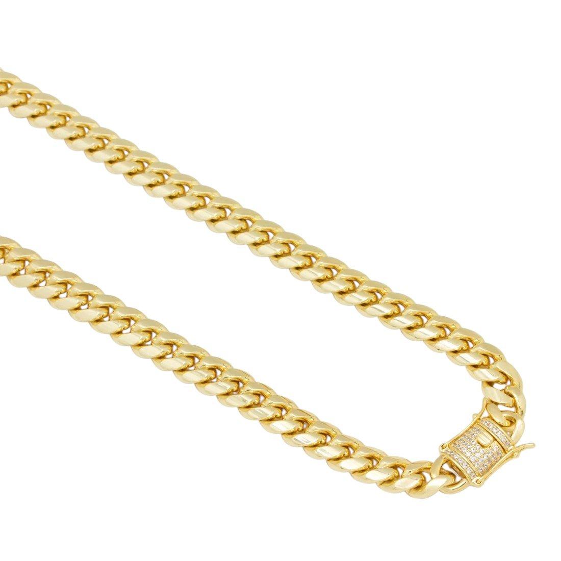 King Ice Lion Shield Necklace - GOLD