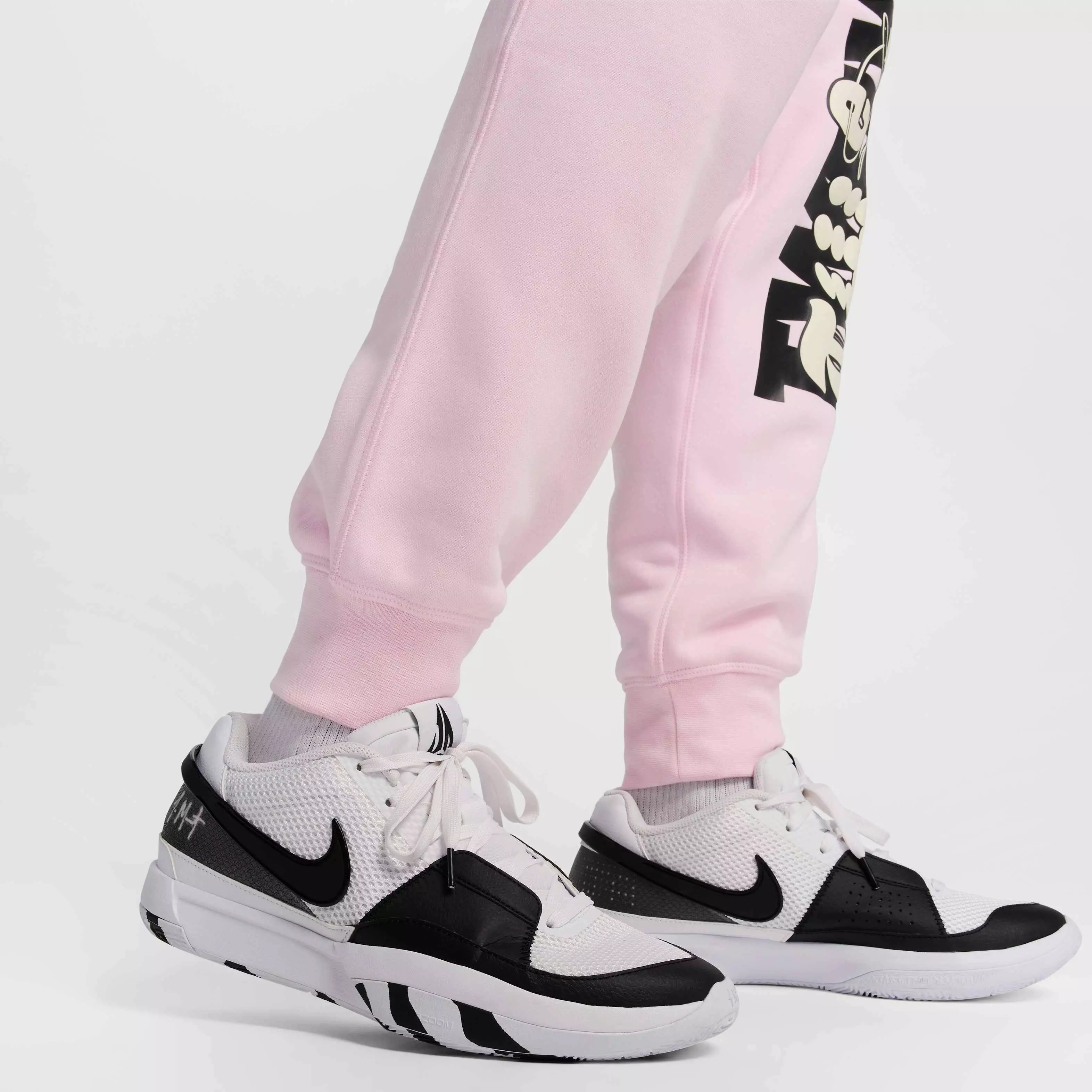 Ja Men's Fleece Basketball Jogger Pants - PINK