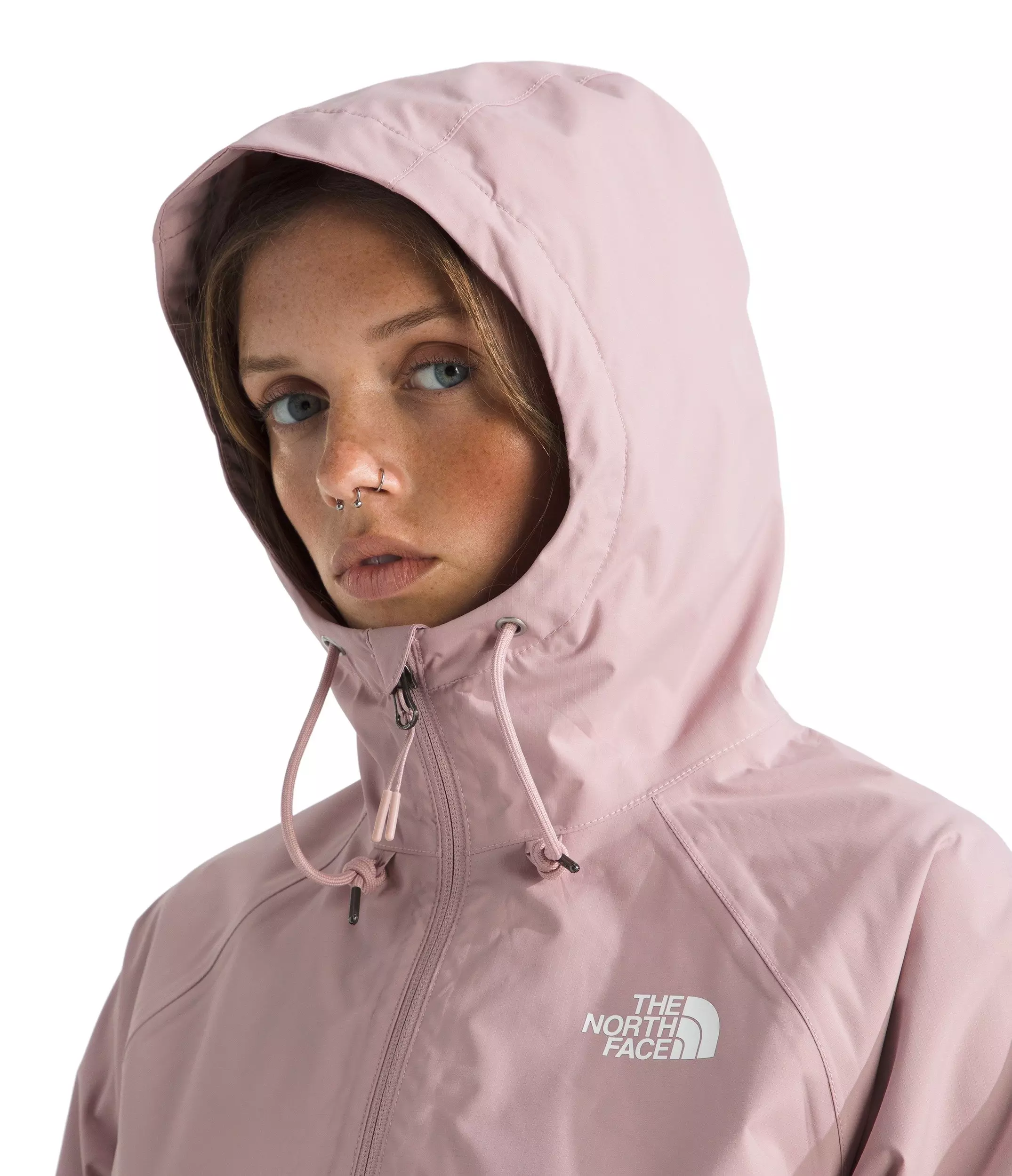The North Face Women's Antora Rain Hooded Jacket - Pink - PINK