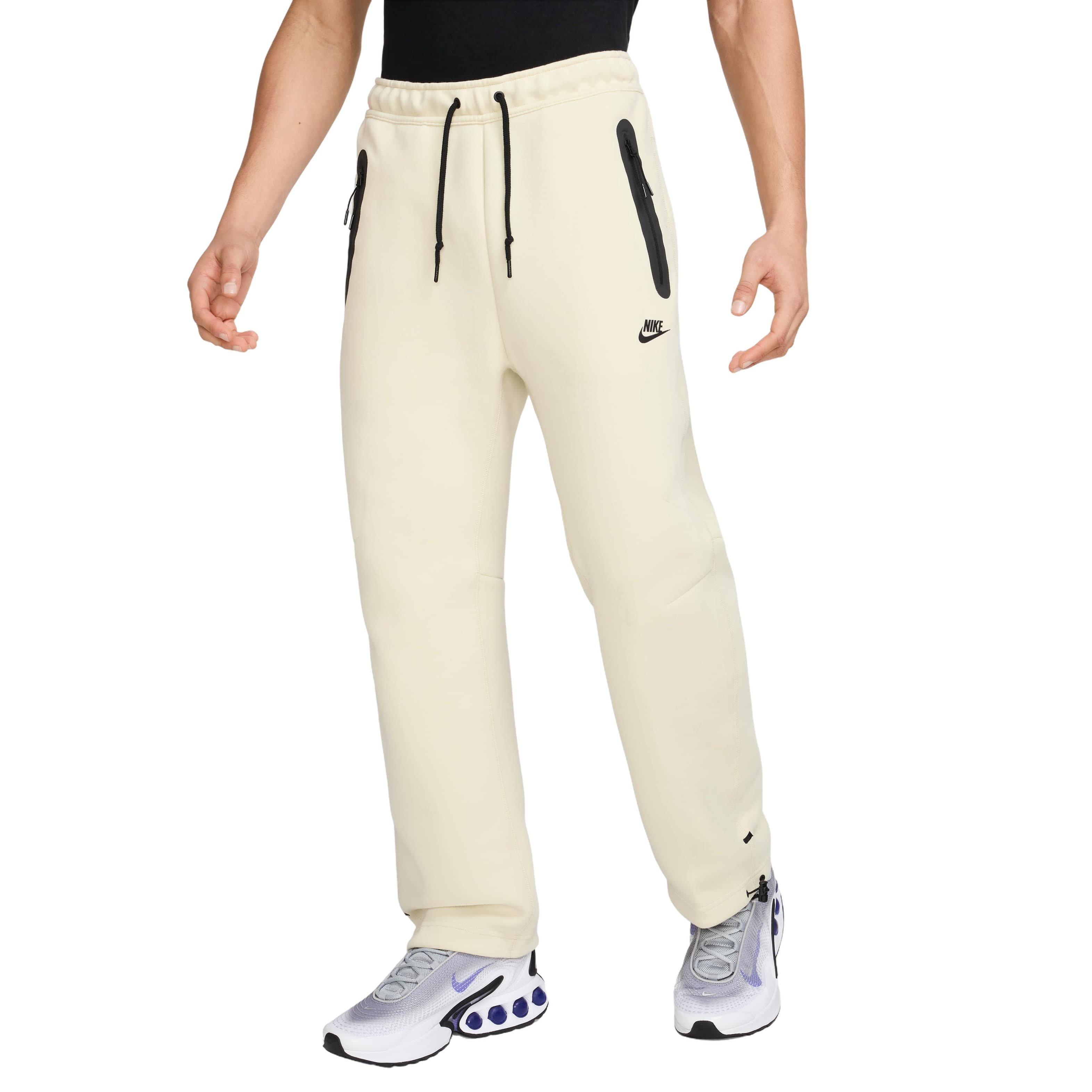 Nike Men's Tech Fleece Open-Hem Pants - LT KHAKI Thumbnail View 1