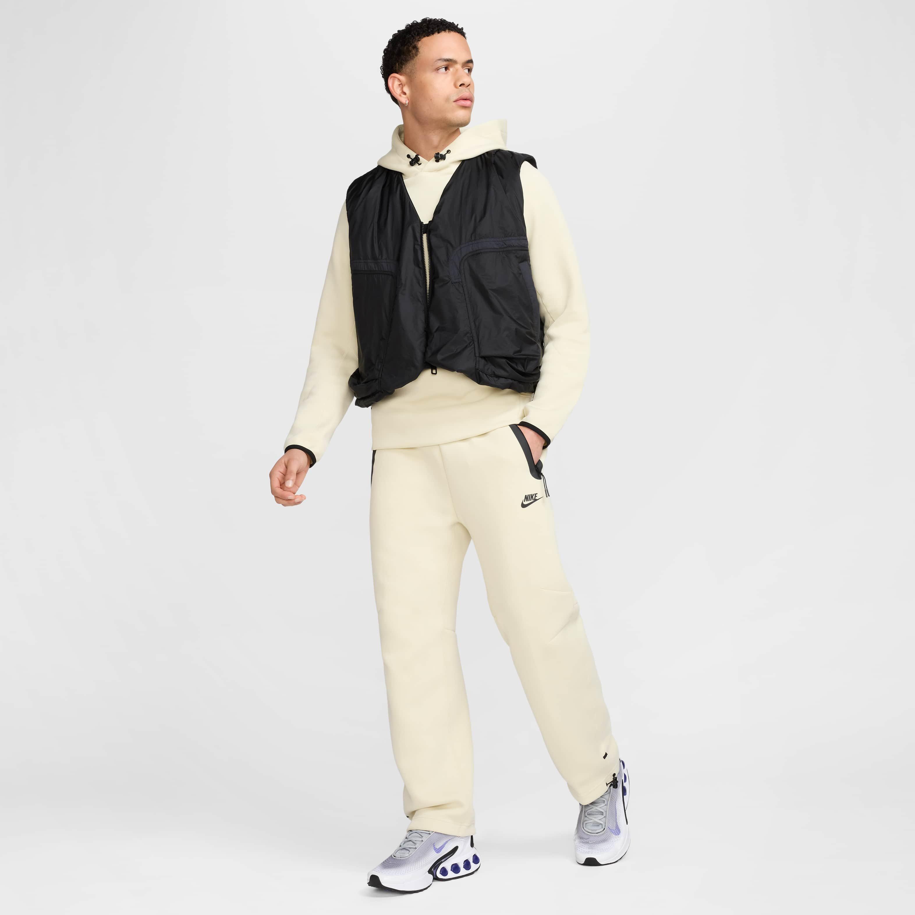 Nike Men's Tech Fleece Open-Hem Pants - LT KHAKI Thumbnail View 8