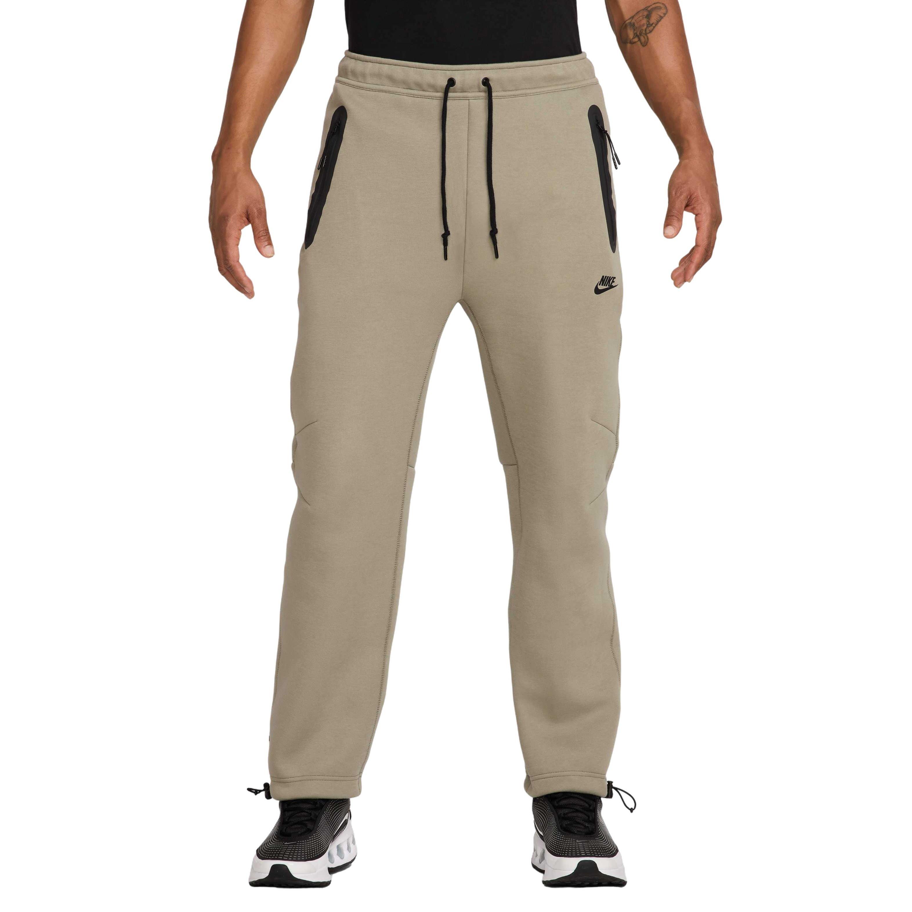 Nike Men's Tech Fleece Open-Hem Pants - GREEN Thumbnail View 1