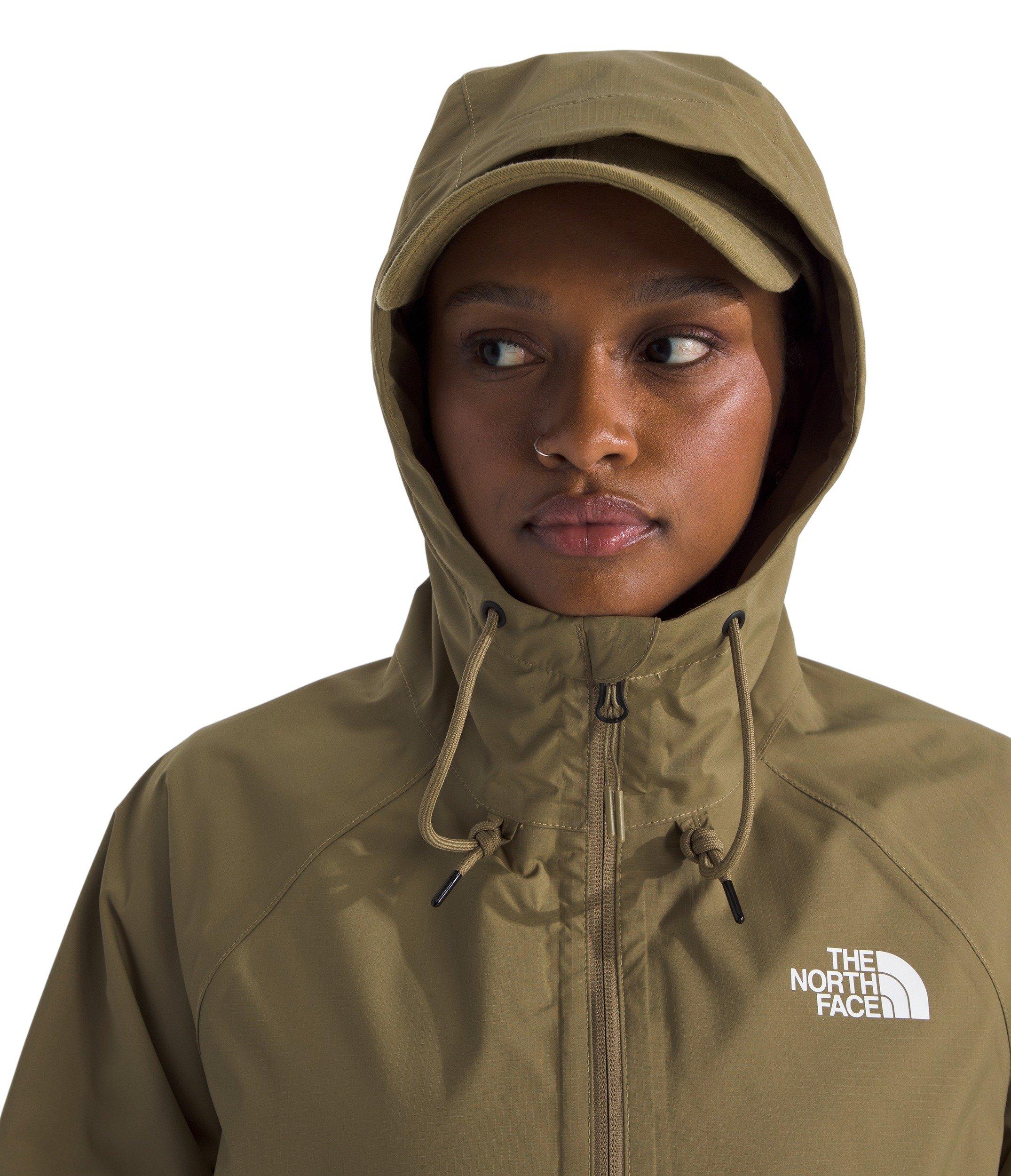 The North Face Women's Antora Rain Hooded Jacket - Green - GREEN Thumbnail View 3